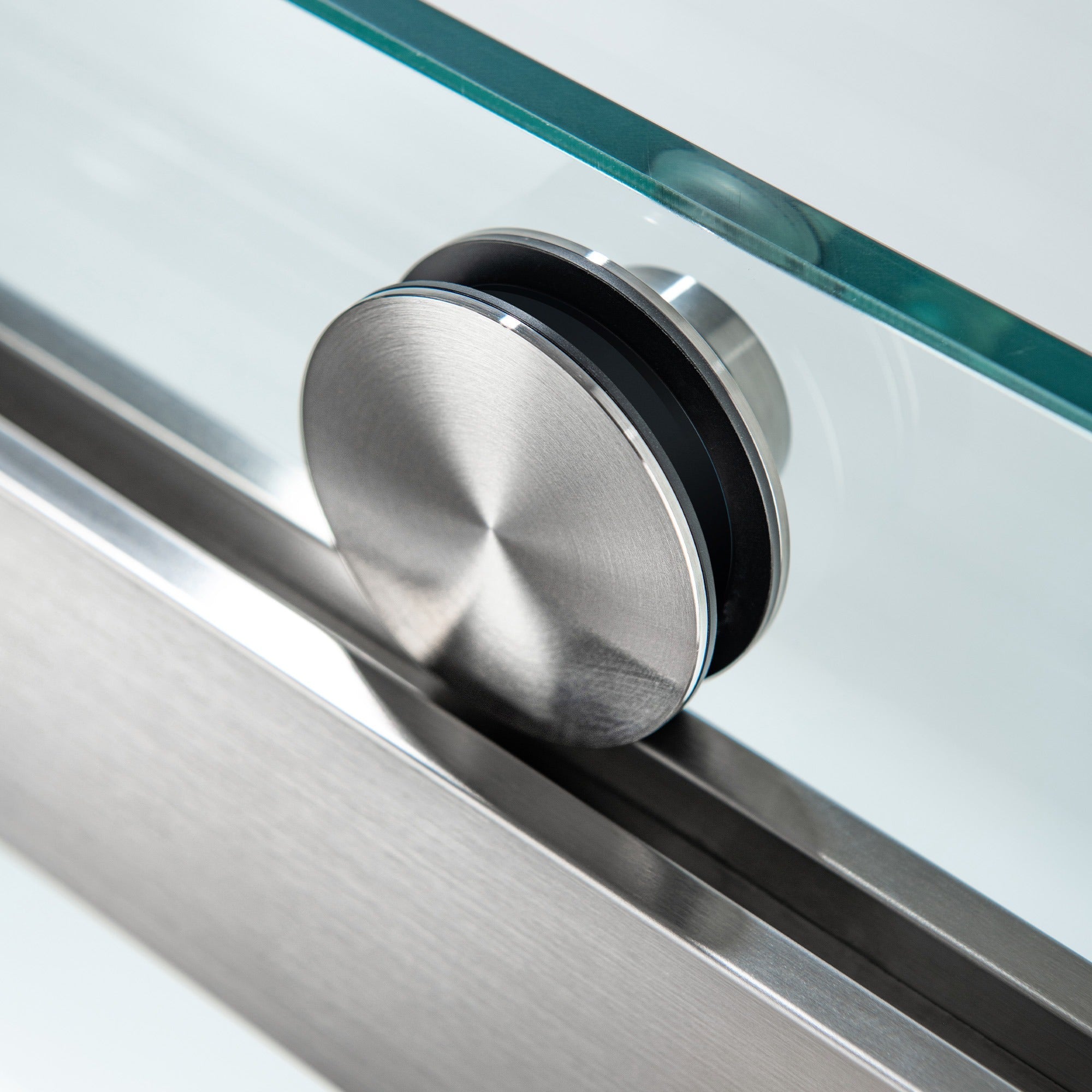 WOODBRIDGE Frameless Bathtub Shower Doors 56-60" Width x 66" Height with 5/16"(8mm) Clear Tempered Glass Double Sliding with Side Seal Strips, DDS-6066