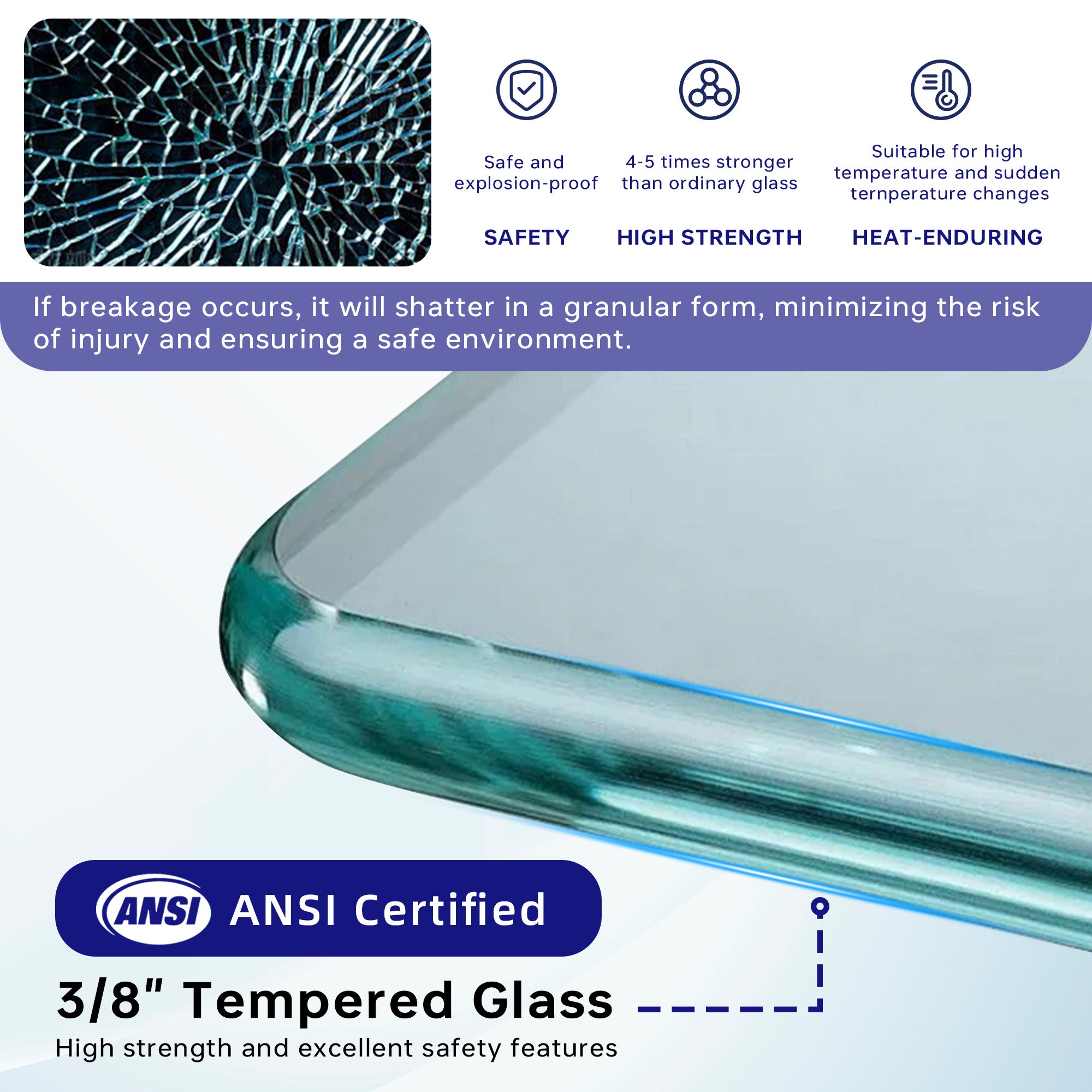 WOODBRIDGE MBSDC6076 Frameless Double Sliding Shower Door 56–60" x 76"