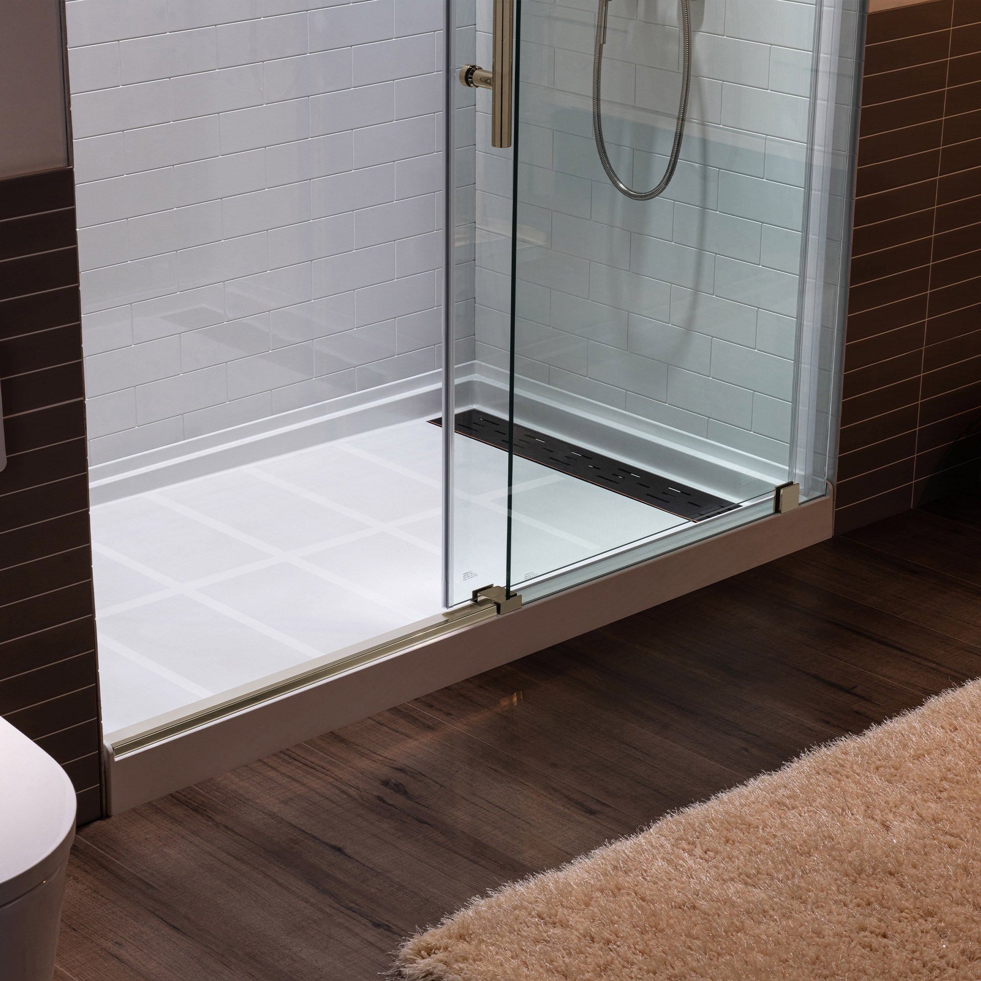 WOODBRIDGE MBSDC6076 Frameless Double Sliding Shower Door 56–60" x 76"