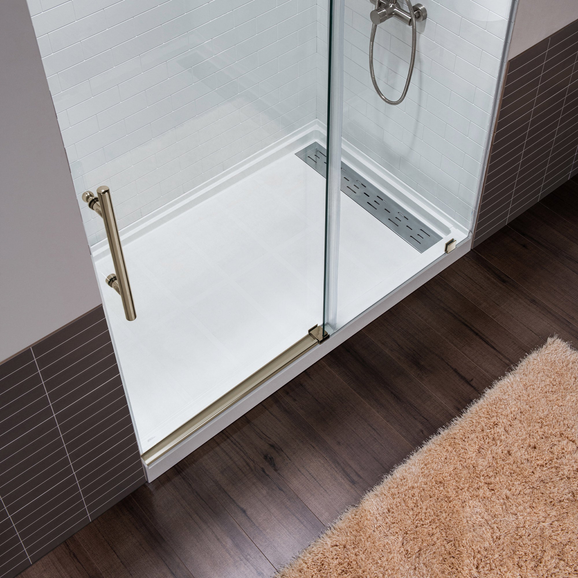 WOODBRIDGE MBSDC6076 Frameless Double Sliding Shower Door 56–60" x 76"
