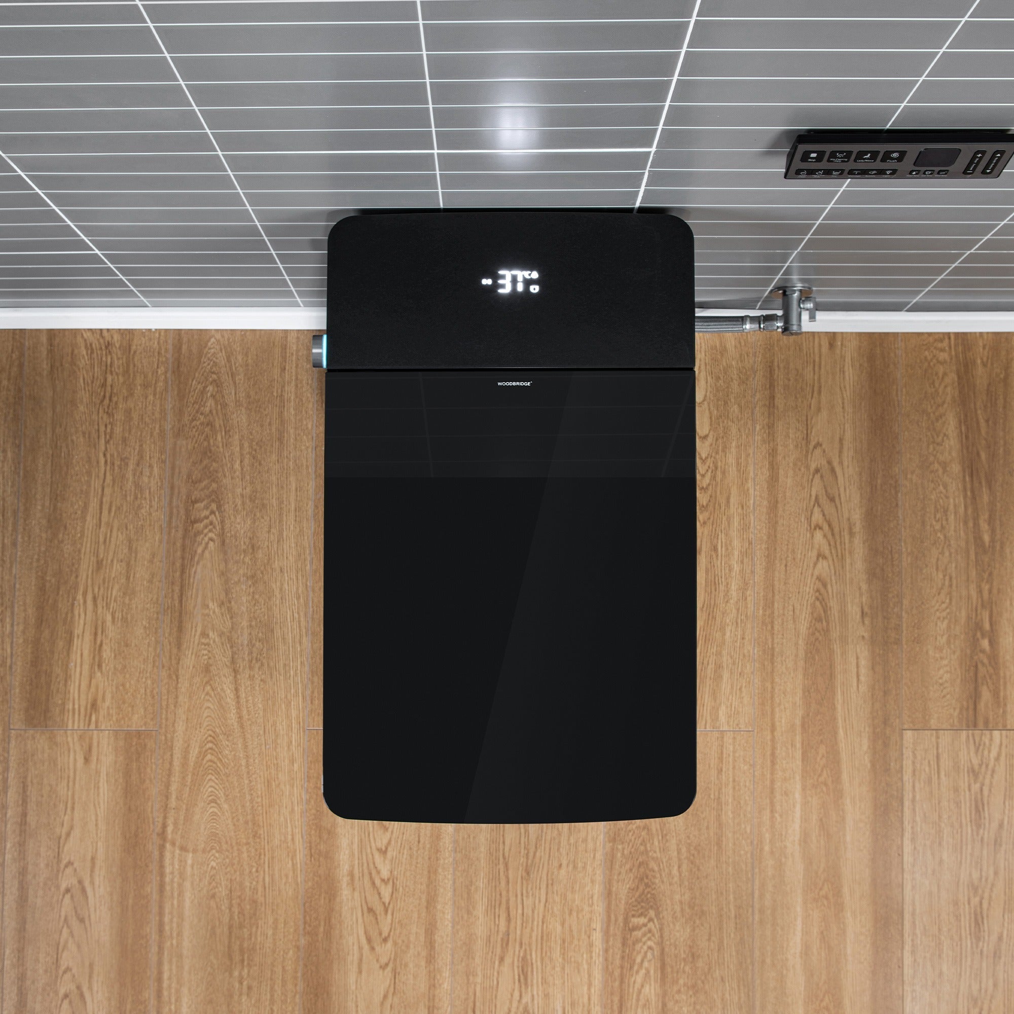 WOODBRIDGE EBT-HB02 Smart Bidet Toilet – Auto Flush, Heated Seat, Glossy Black (SKU: EBT-HB02)