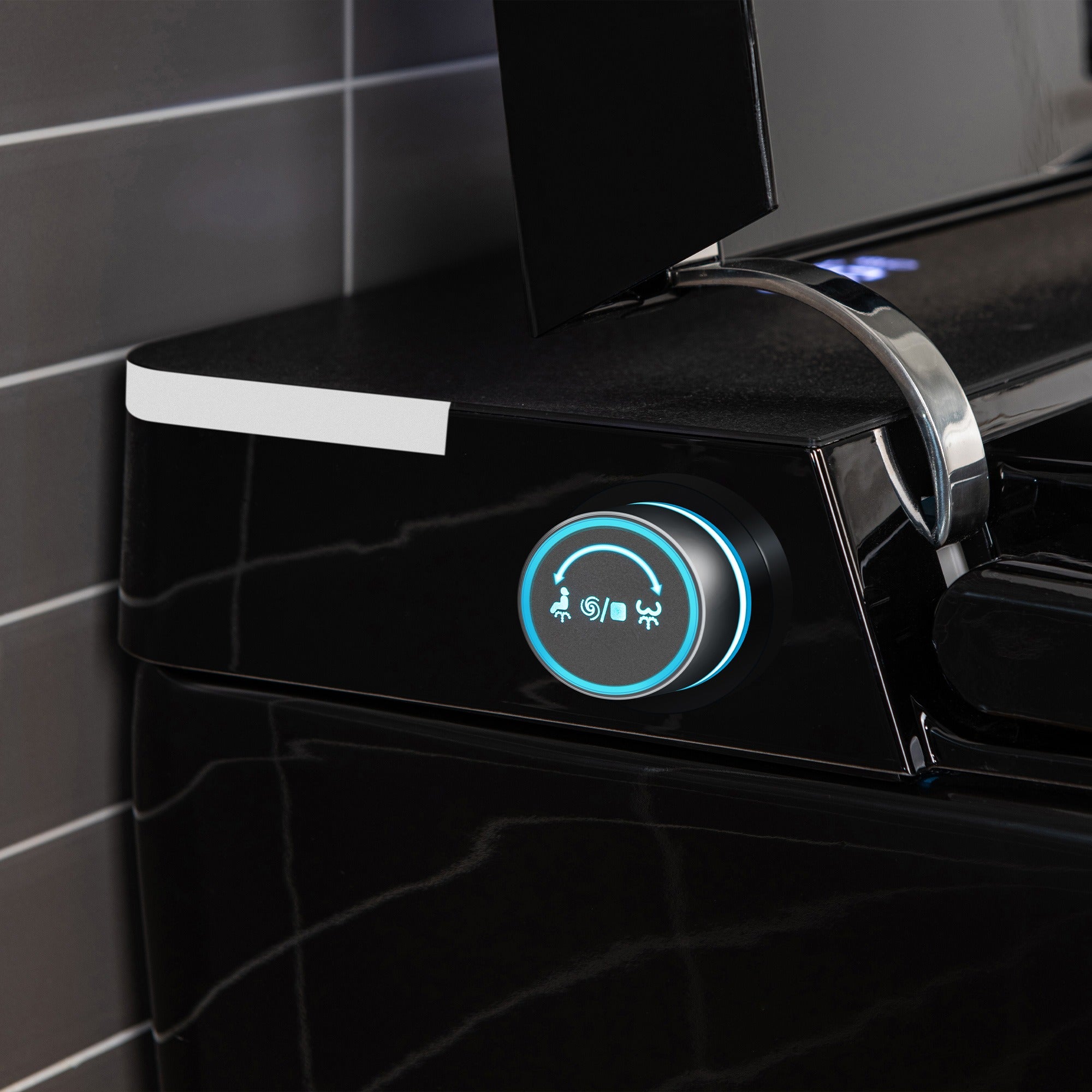WOODBRIDGE EBT-HB02 Smart Bidet Toilet – Auto Flush, Heated Seat, Glossy Black (SKU: EBT-HB02)