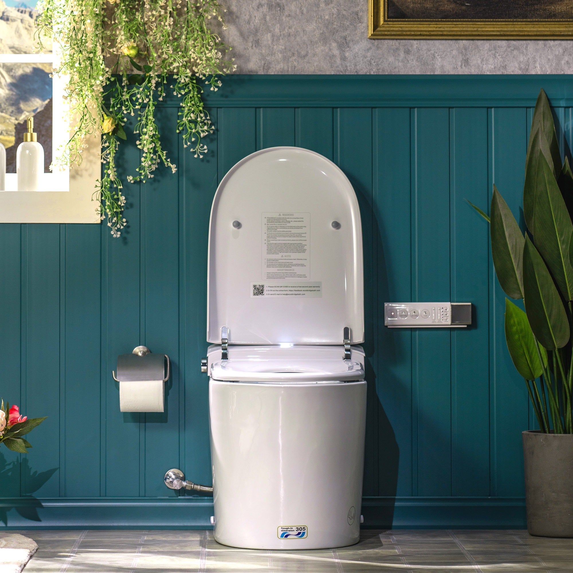 WOODBRIDGE GT073 Smart Toilet – Auto Lid, Foot Sensor, Zero Pressure GT073