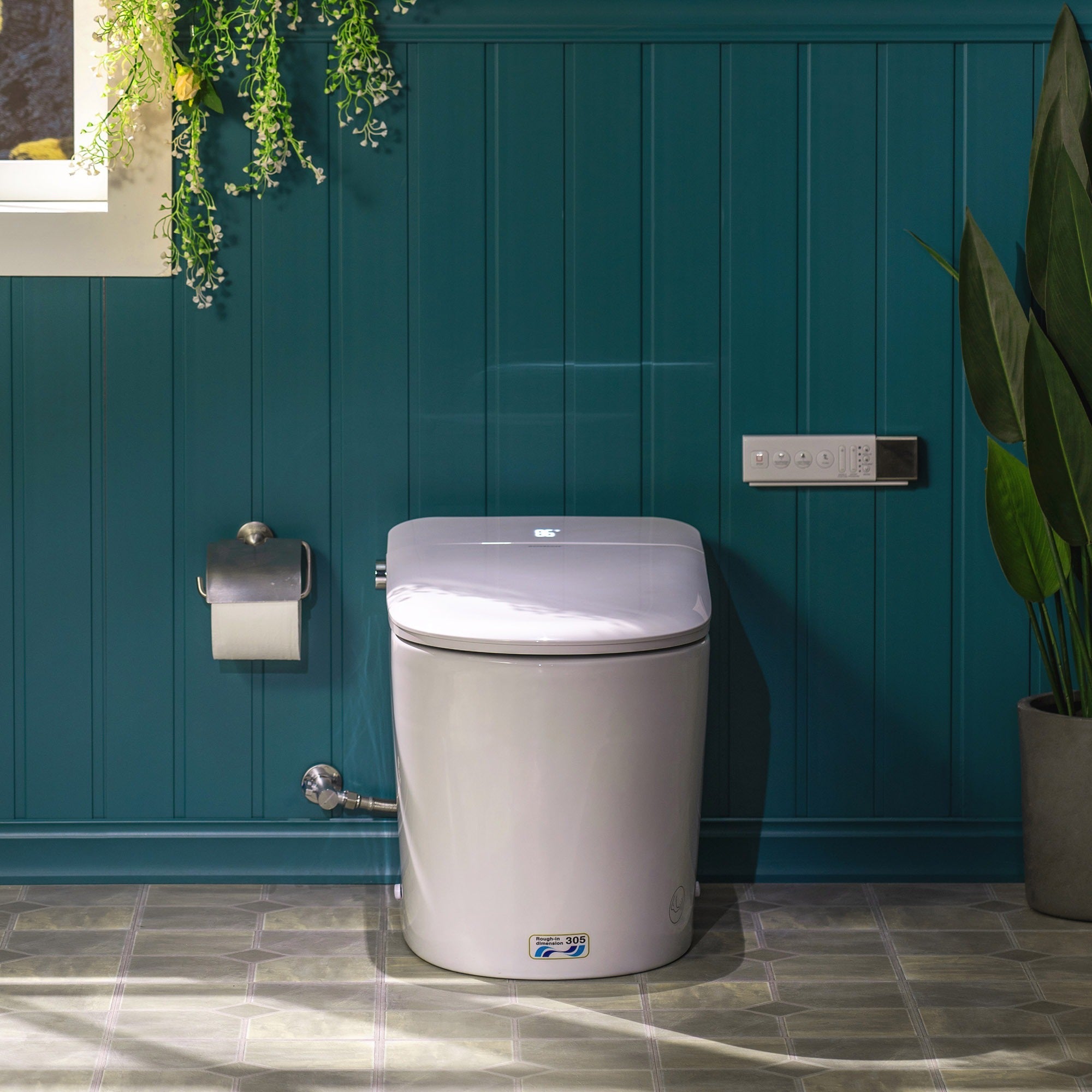 WOODBRIDGE GT073 Smart Toilet – Auto Lid, Foot Sensor, Zero Pressure GT073