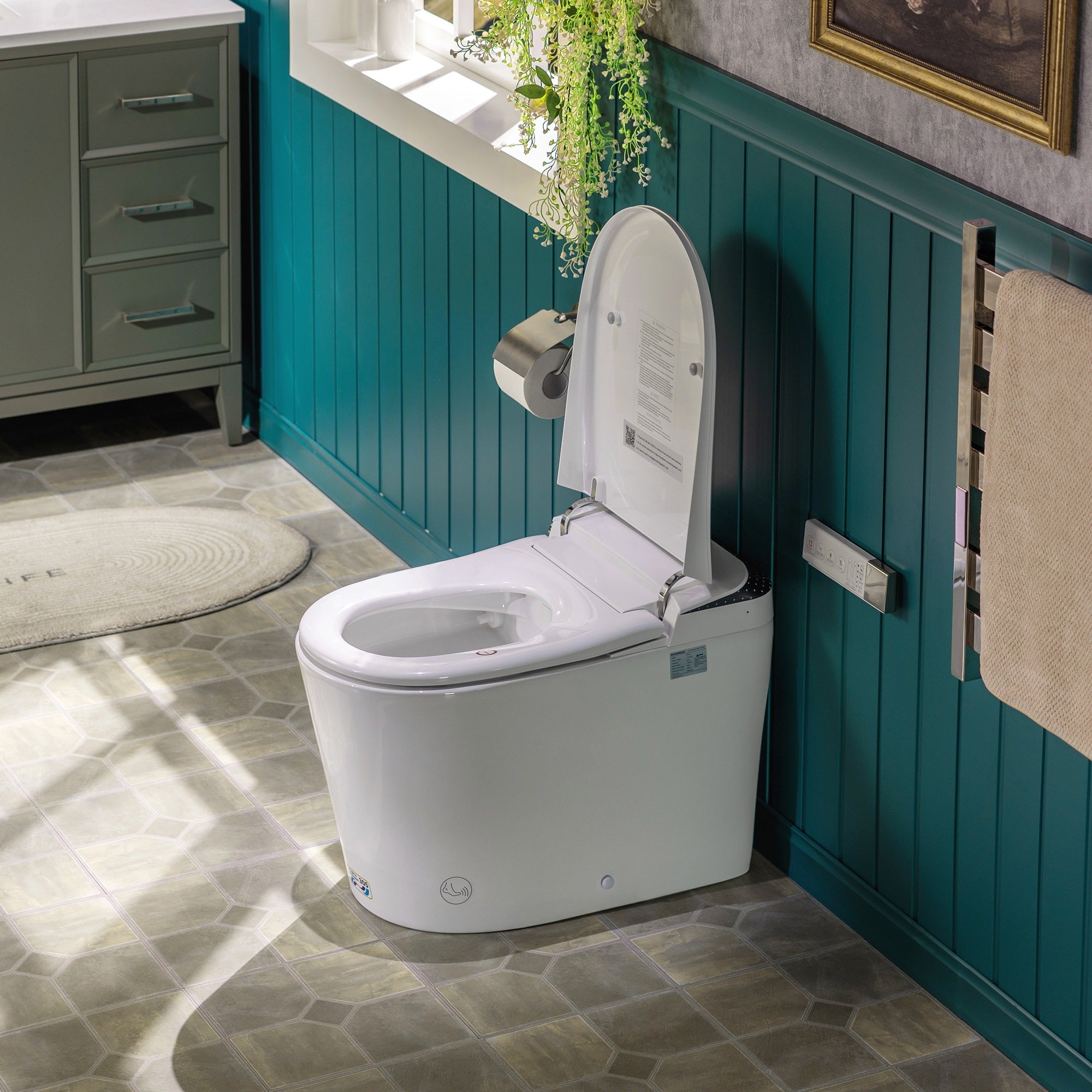 WOODBRIDGE GT073 Smart Toilet – Auto Lid, Foot Sensor, Zero Pressure GT073
