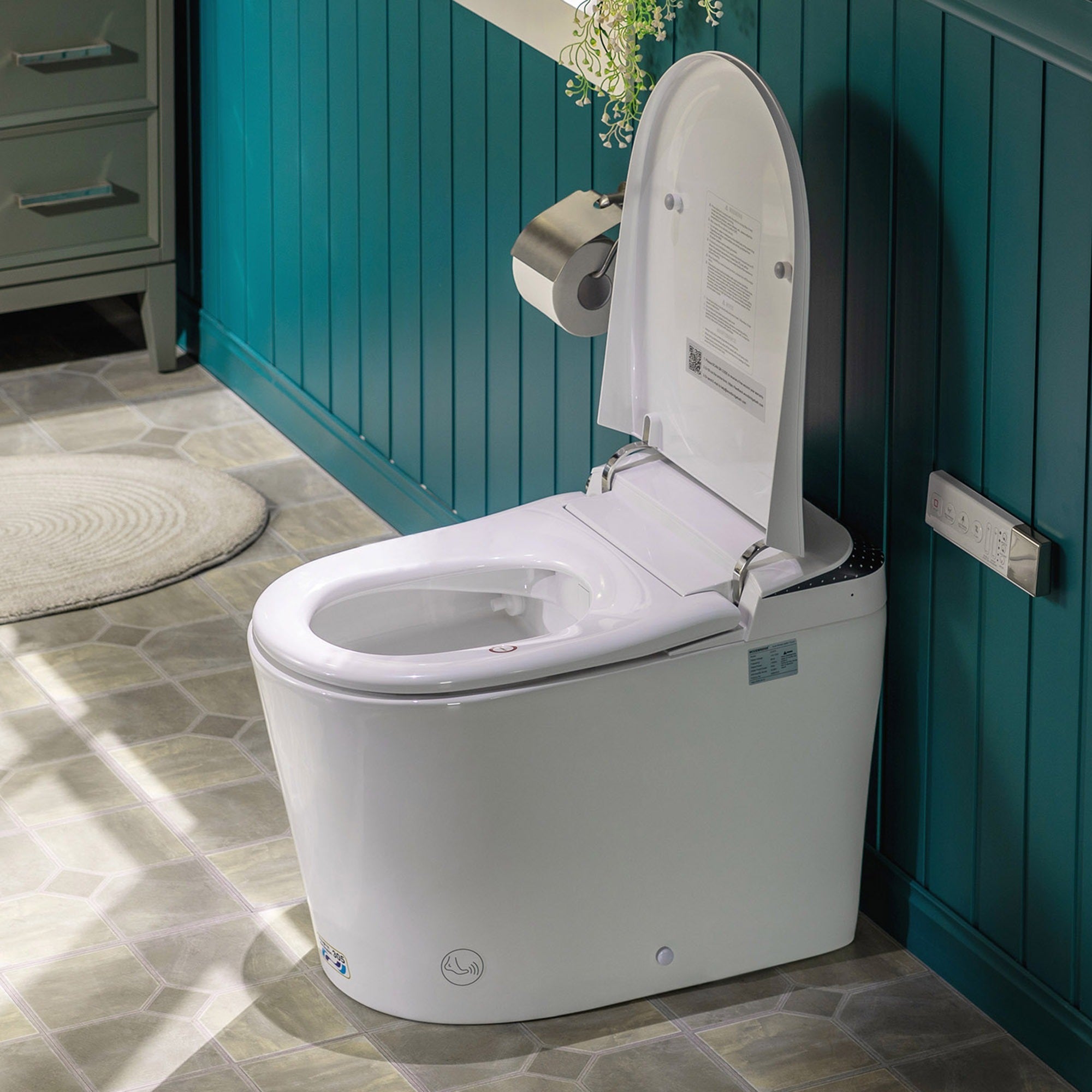 WOODBRIDGE GT073 Smart Toilet – Auto Lid, Foot Sensor, Zero Pressure GT073