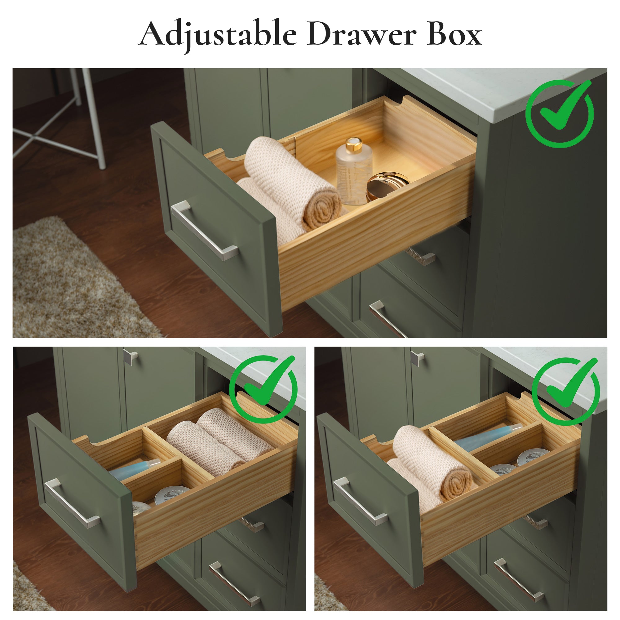 WOODBRIDGE 37" White Single Sink Bathroom Vanity Engineered Stone Top, Pre-drilled for 8 in. widespread faucets, Solid Wood Frame & Drawers, Fully Assembled and Ready to Install.