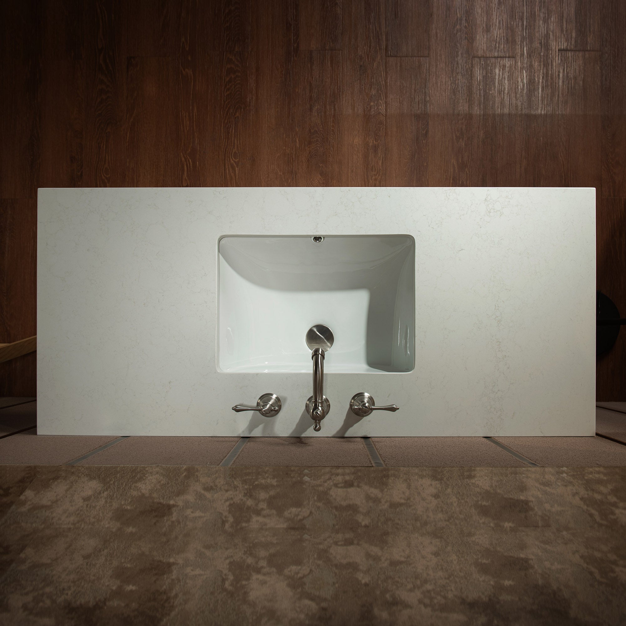 WOODBRIDGE 49" White Single Sink Bathroom Vanity Engineered Stone Top, Pre-drilled for 8 in. widespread faucets, Solid Wood Frame & Drawers, Fully Assembled and Ready to Install.