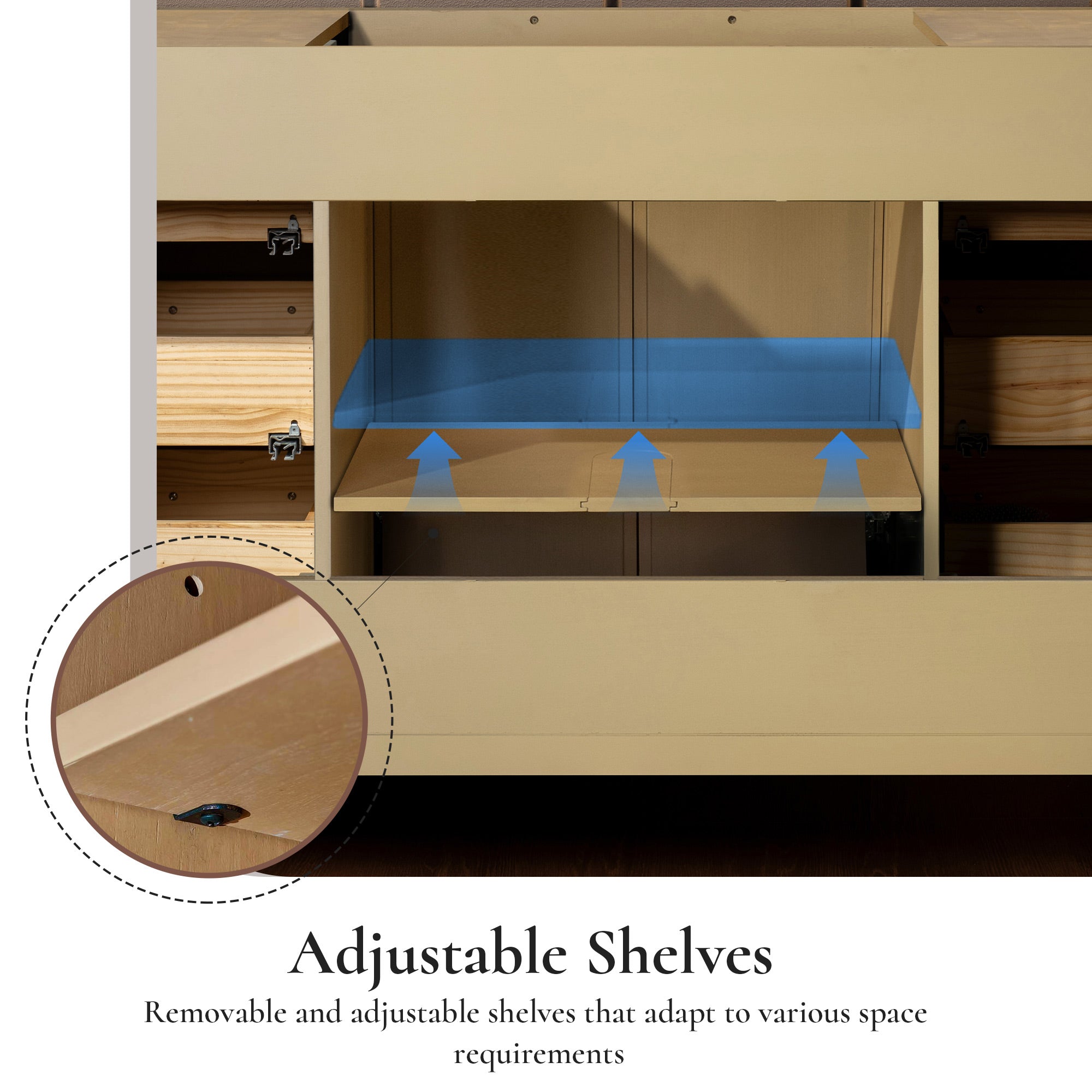 WOODBRIDGE 49" White Single Sink Bathroom Vanity Engineered Stone Top, Pre-drilled for 8 in. widespread faucets, Solid Wood Frame & Drawers, Fully Assembled and Ready to Install.