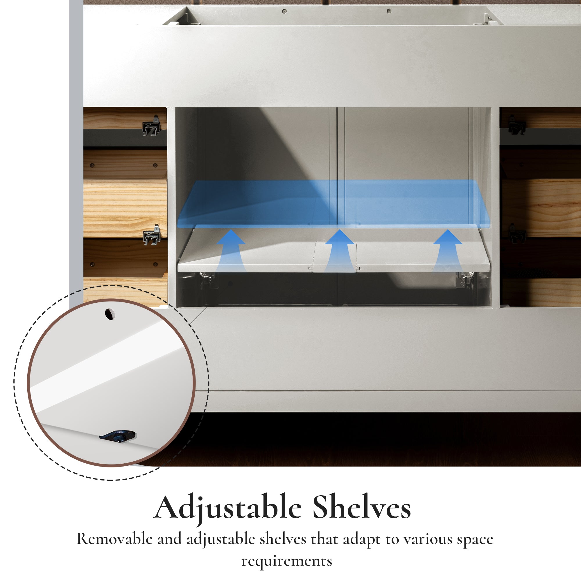 WOODBRIDGE 49" White Single Sink Bathroom Vanity Engineered Stone Top, Pre-drilled for 8 in. widespread faucets, Solid Wood Frame & Drawers, Fully Assembled and Ready to Install.