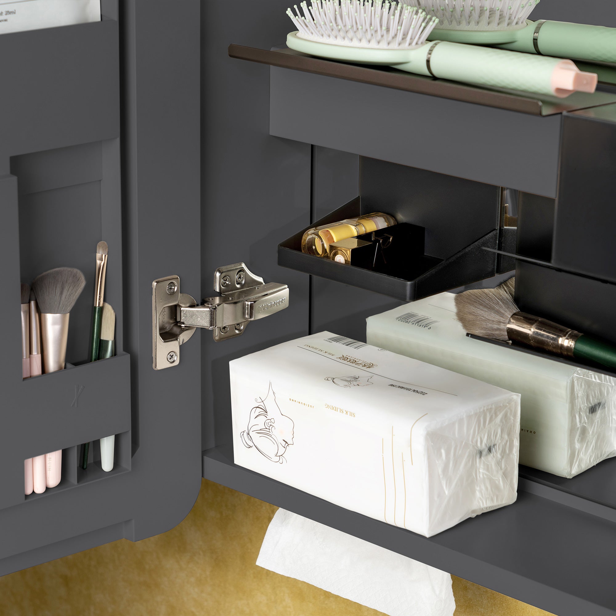 WOODBRIDGE Modern Rectangular Medicine Cabinet with Rounded Corners (30.75” W x 27.5” H) – Smart Storage, Anti-Fog Mirror, LED Lighting, Medium-Sized