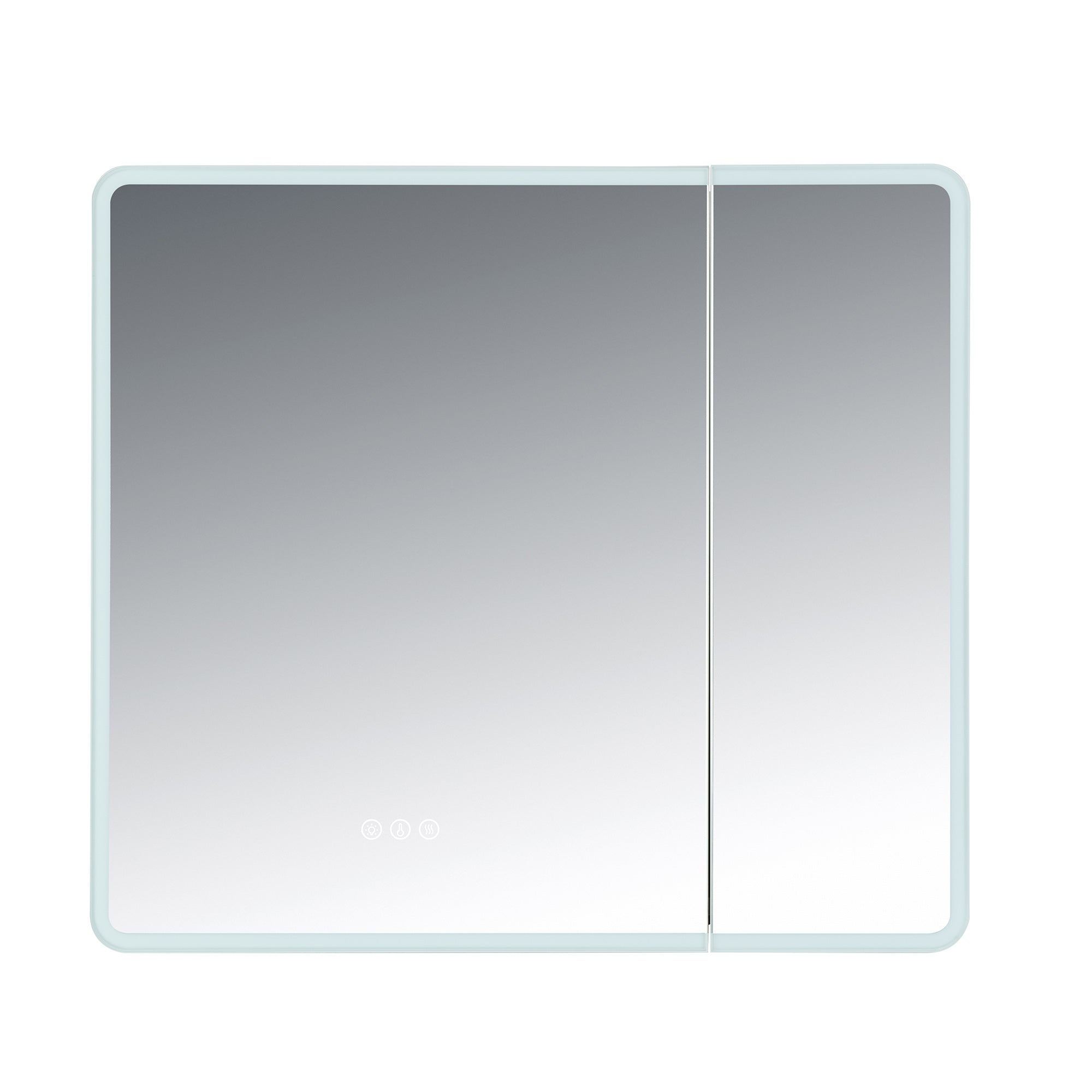 WOODBRIDGE Modern Rectangular Medicine Cabinet with Rounded Corners (30.75” W x 27.5” H) – Smart Storage, Anti-Fog Mirror, LED Lighting, Medium-Sized