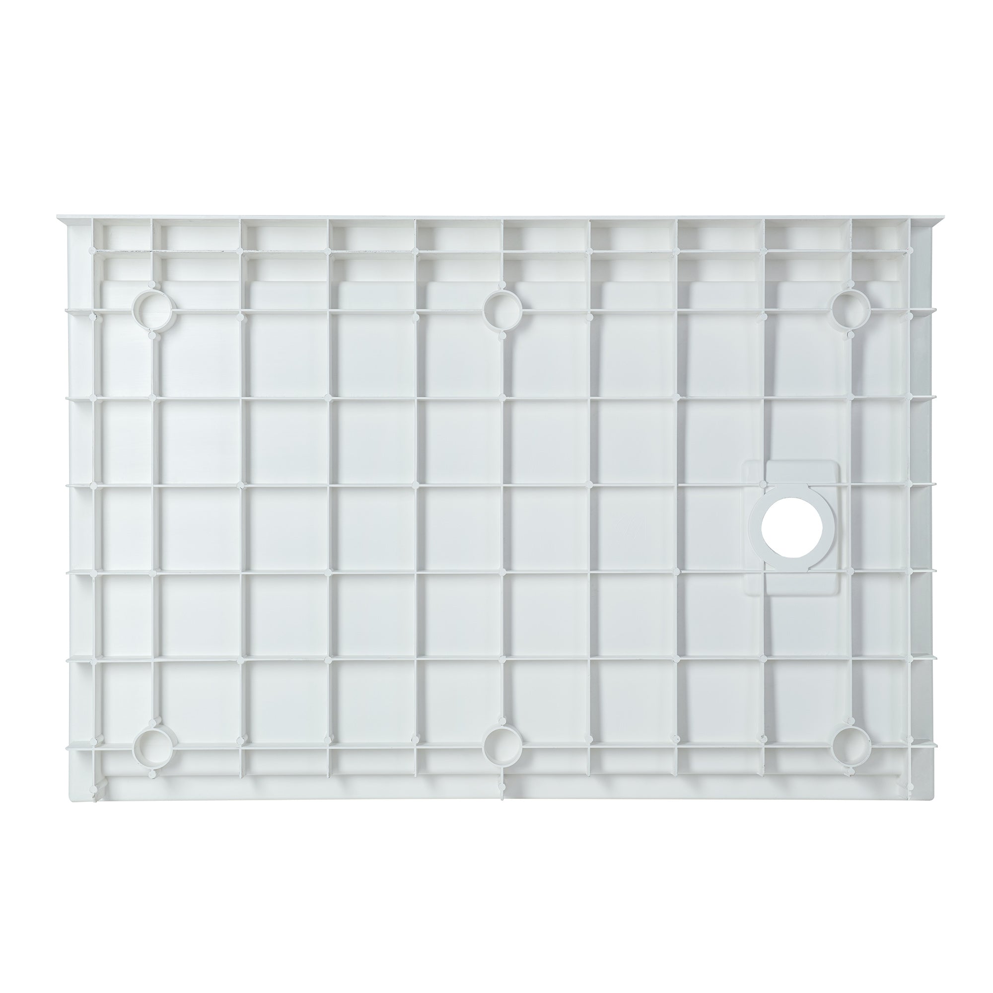 WOODBRIDGE 60 in. x 32 in. Solid Surface Shower Pan Base in White, Alcove Installation with Right Drain, Slip-Resistant & Mold-Resistant