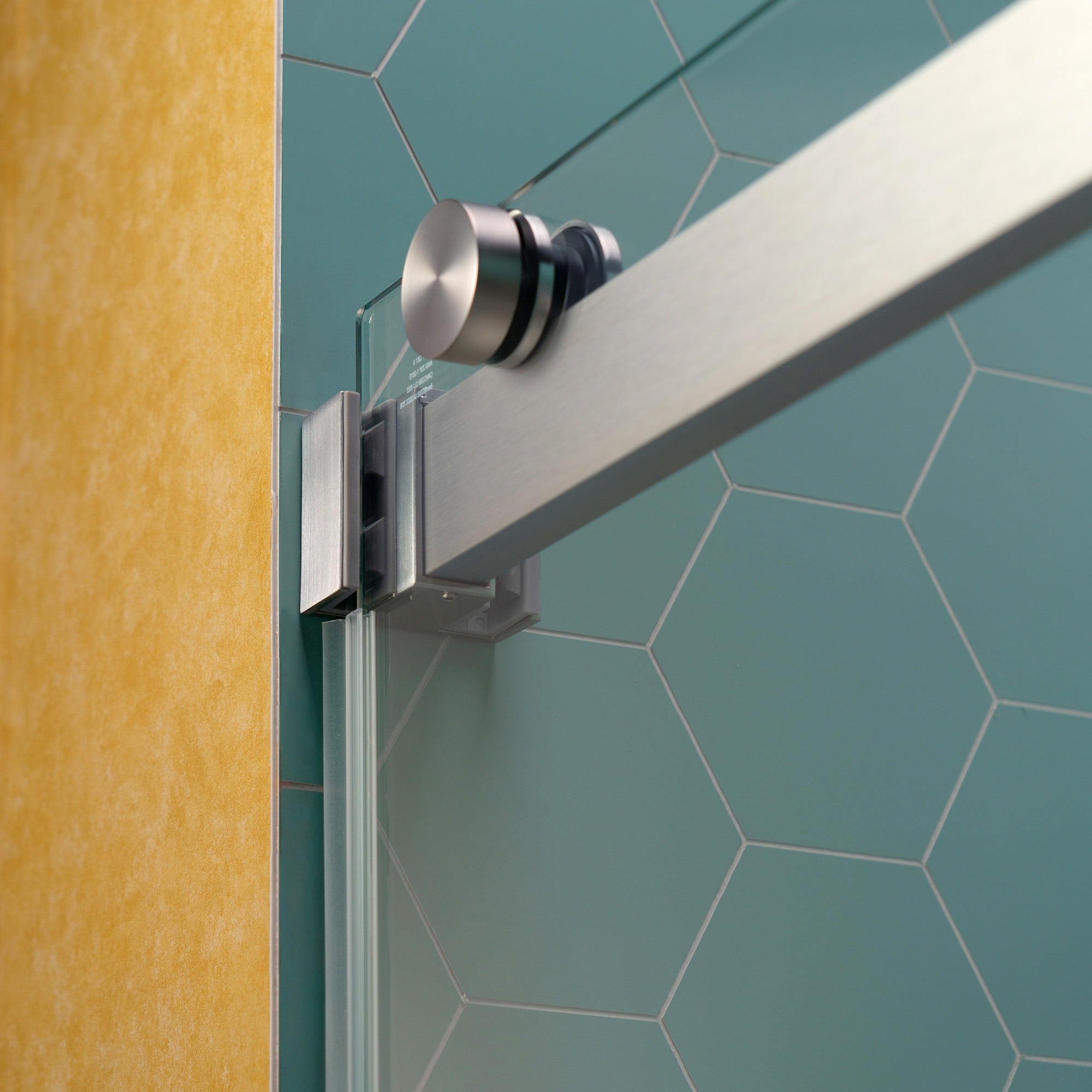 WOODBRIDGE Frameless Double Sliding Shower Door, 44-48" Width x 80"Height with 5/16"(8mm) Clear Tempered Glass, SURFK-4880