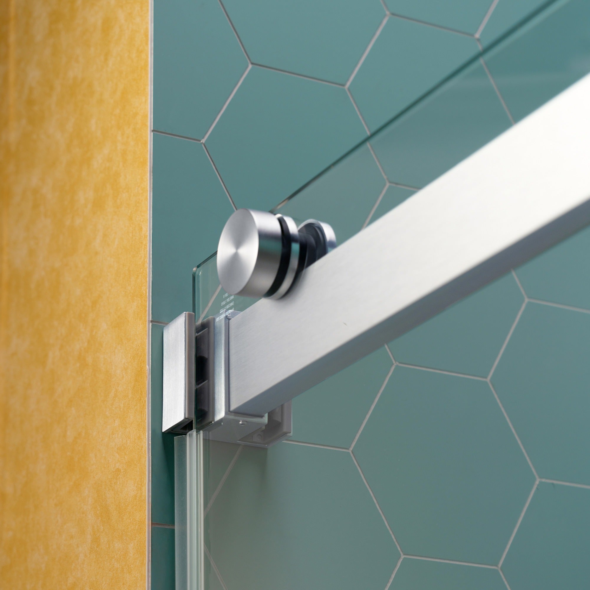 WOODBRIDGE Frameless Double Sliding Shower Door, 44-48" Width x 80"Height with 5/16"(8mm) Clear Tempered Glass, SURFK-4880