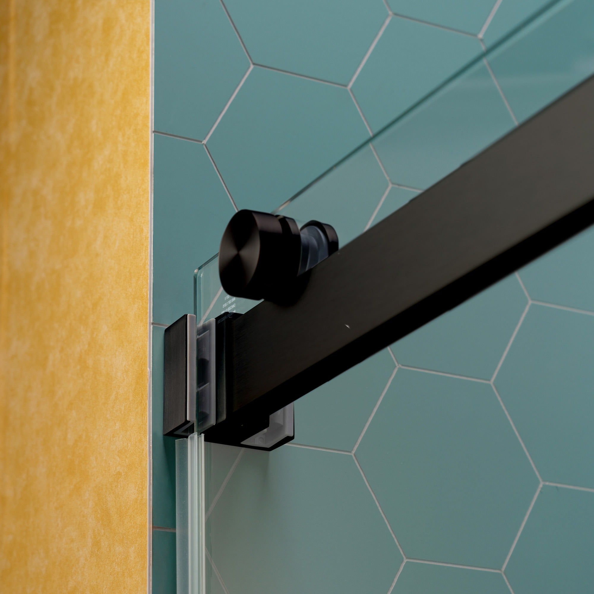 WOODBRIDGE Frameless Double Sliding Shower Door, 44-48" Width x 80"Height with 5/16"(8mm) Clear Tempered Glass, SURFK-4880