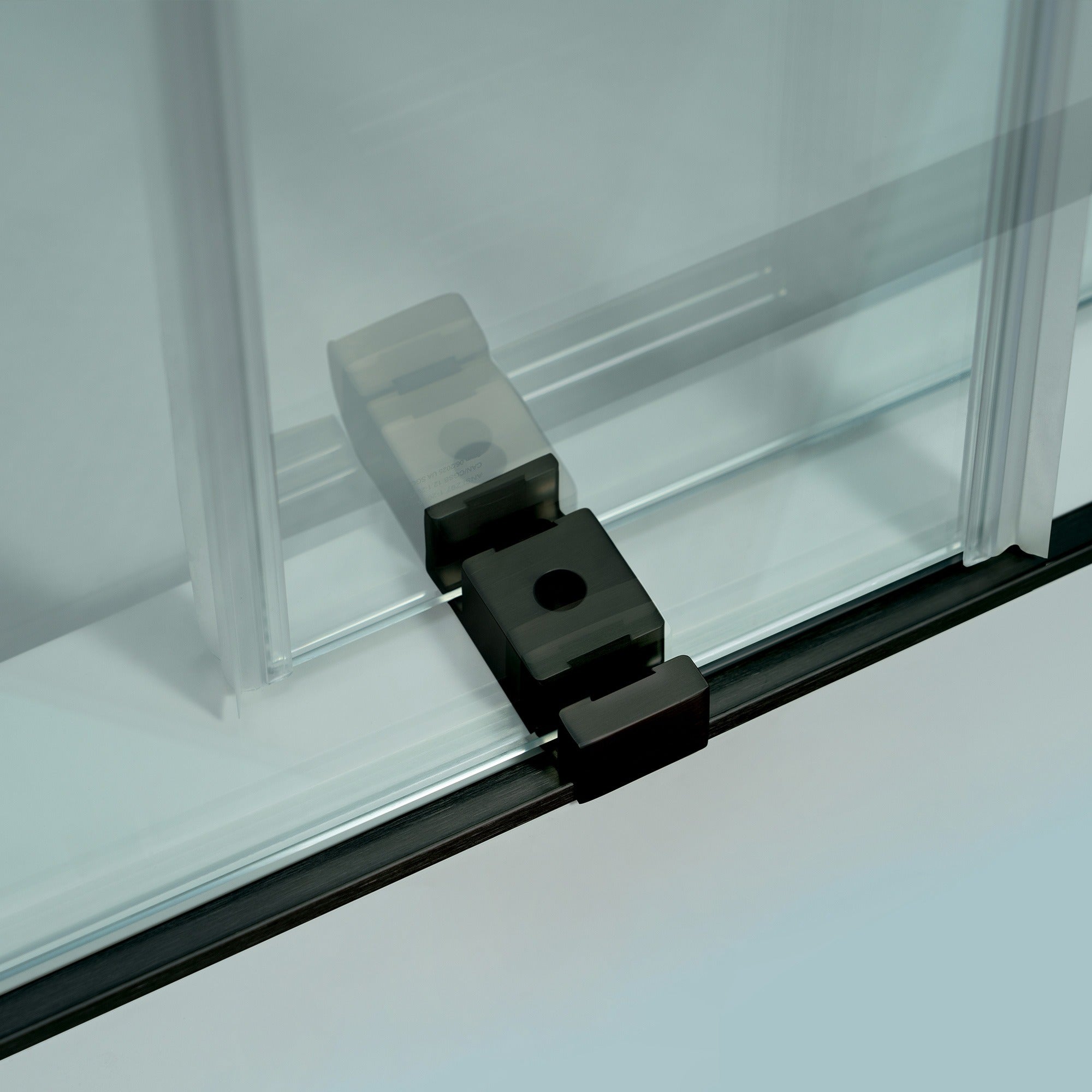 WOODBRIDGE Frameless Double Sliding Shower Door, 44-48" Width x 80"Height with 5/16"(8mm) Clear Tempered Glass, SURFK-4880