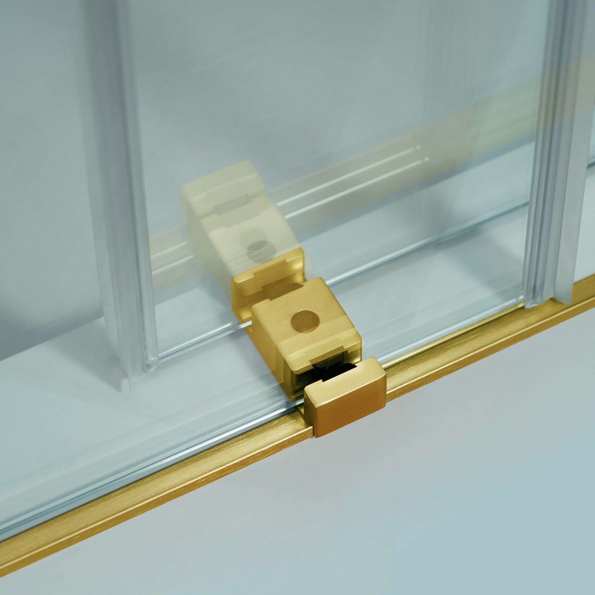 WOODBRIDGE Frameless Double Sliding Shower Door, 44-48" Width x 80"Height with 5/16"(8mm) Clear Tempered Glass, SURFK-4880