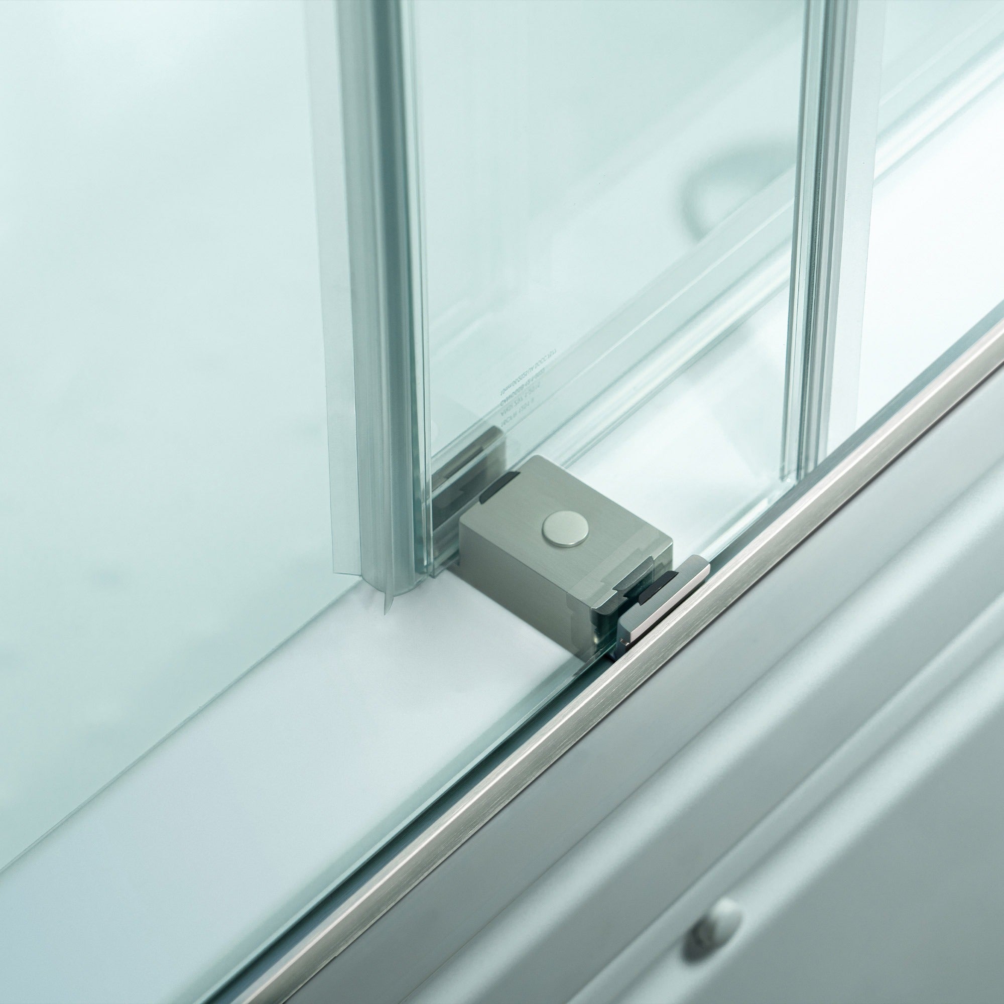 WOODBRIDGE Frameless Double Sliding Tub Door with Soft Close System, 57.5-60" Width x 62"Height with 3/8"(10mm) Clear Tempered Glass, REFT-6062