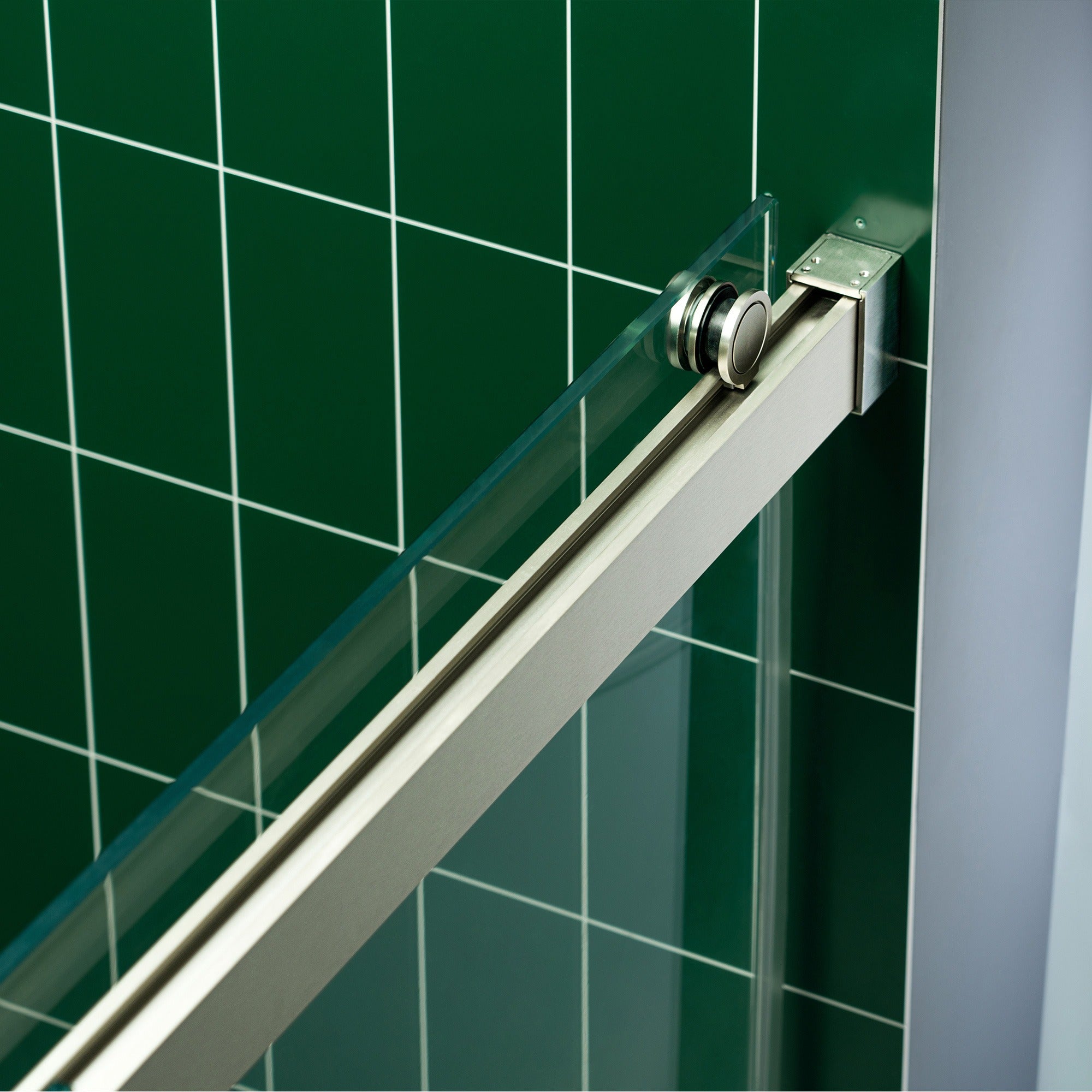 WOODBRIDGE Frameless Double Sliding Tub Door with Soft Close System, 57.5-60" Width x 62"Height with 3/8"(10mm) Clear Tempered Glass, REFT-6062