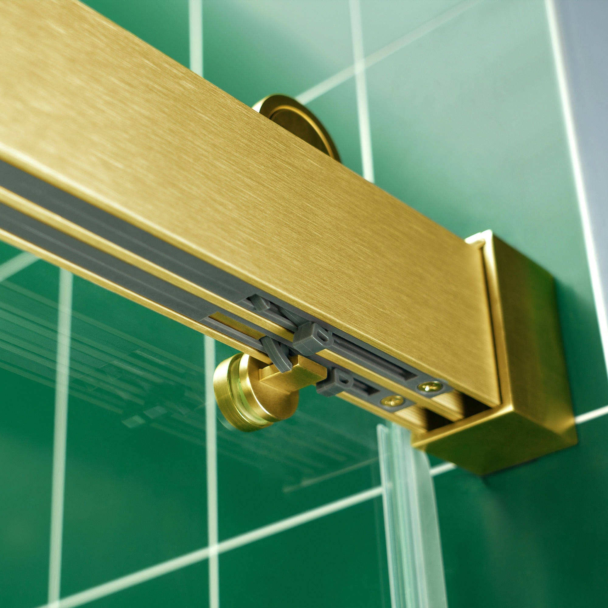 WOODBRIDGE Frameless Double Sliding Tub Door with Soft Close System, 57.5-60" Width x 62"Height with 3/8"(10mm) Clear Tempered Glass, REFT-6062