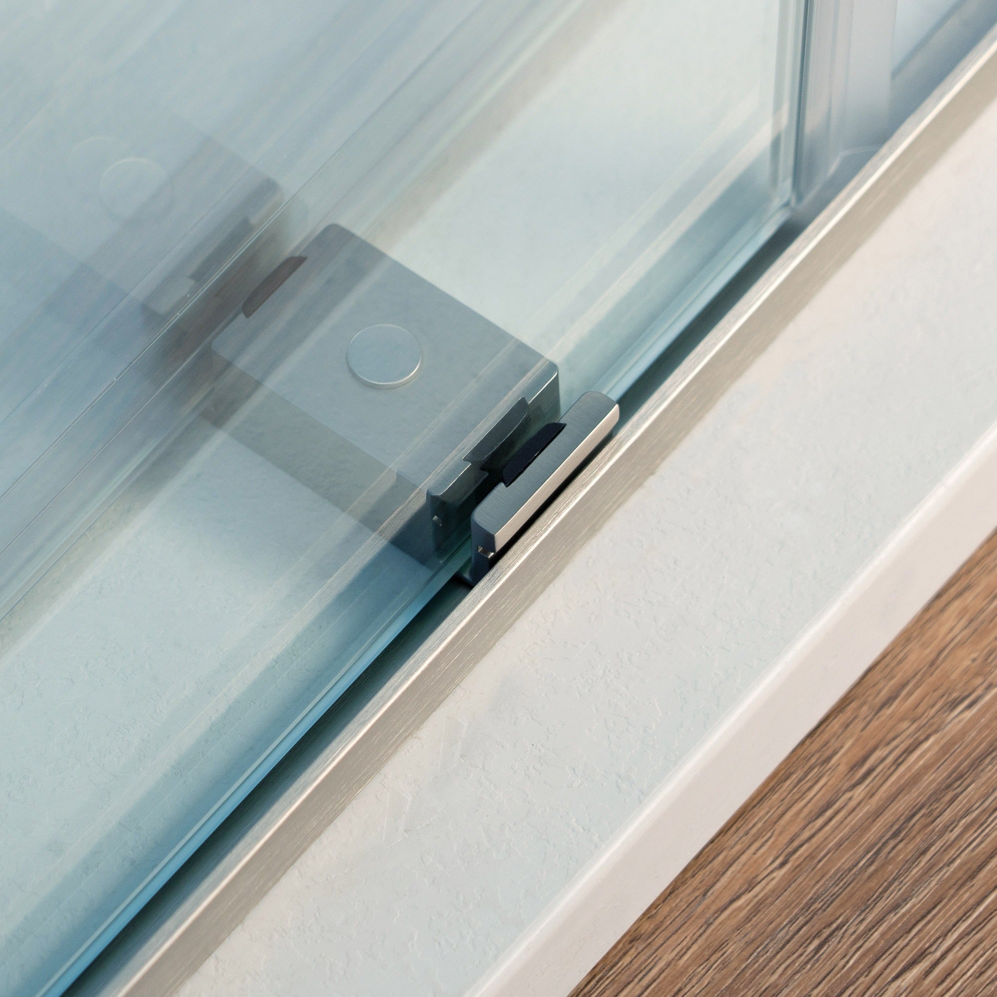 WOODBRIDGE Frameless Double Sliding Shower Door with Soft Close System, 57.5-60" Width x 80"Height with 3/8"(10mm) Clear Tempered Glass,REFT-6080
