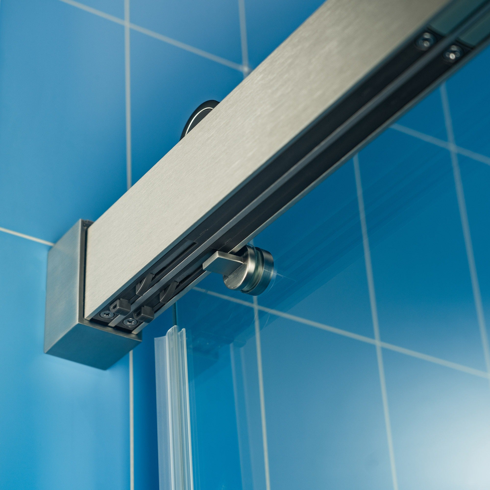 WOODBRIDGE Frameless Double Sliding Shower Door with Soft Close System, 57.5-60" Width x 80"Height with 3/8"(10mm) Clear Tempered Glass,REFT-6080