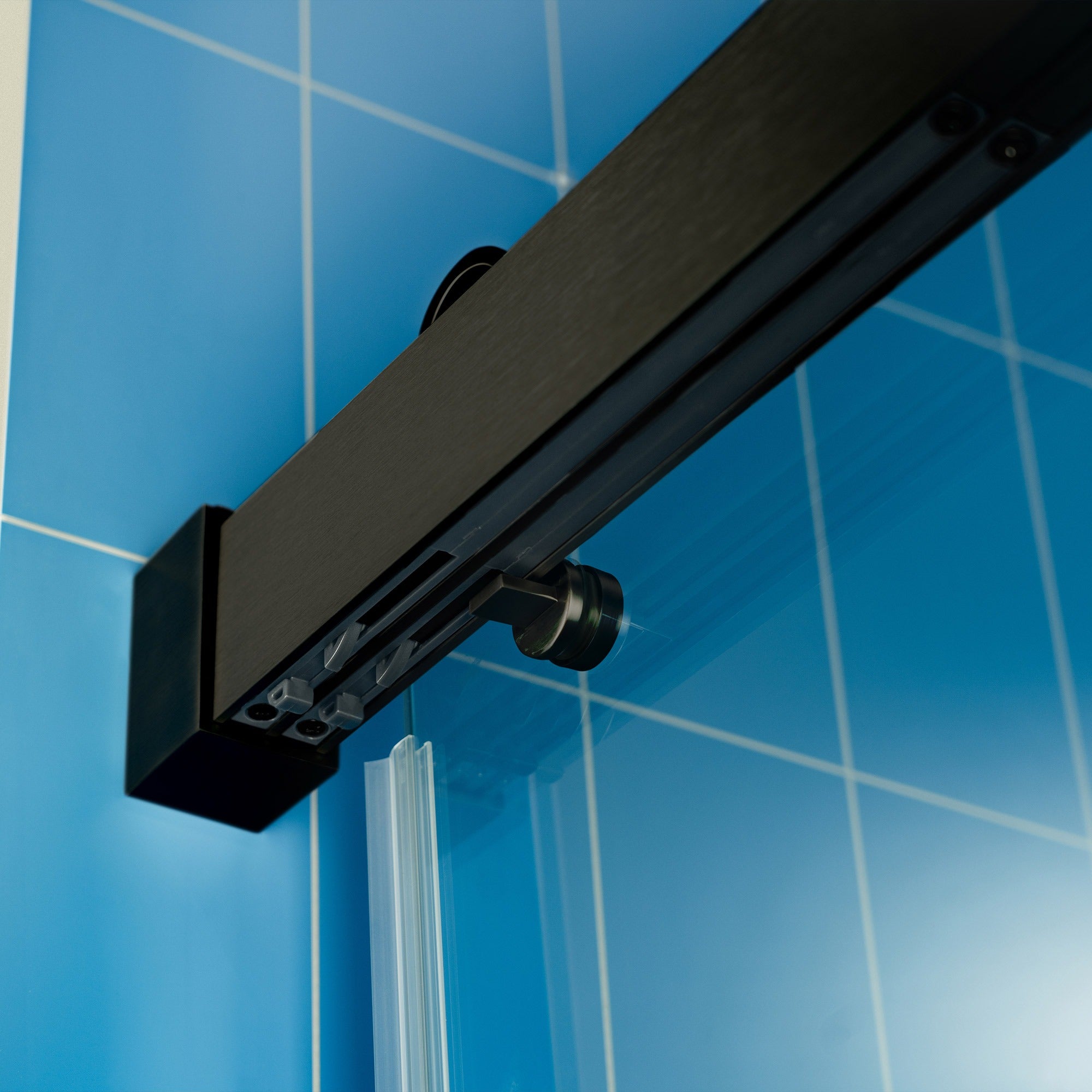 WOODBRIDGE Frameless Double Sliding Shower Door with Soft Close System, 57.5-60" Width x 80"Height with 3/8"(10mm) Clear Tempered Glass,REFT-6080