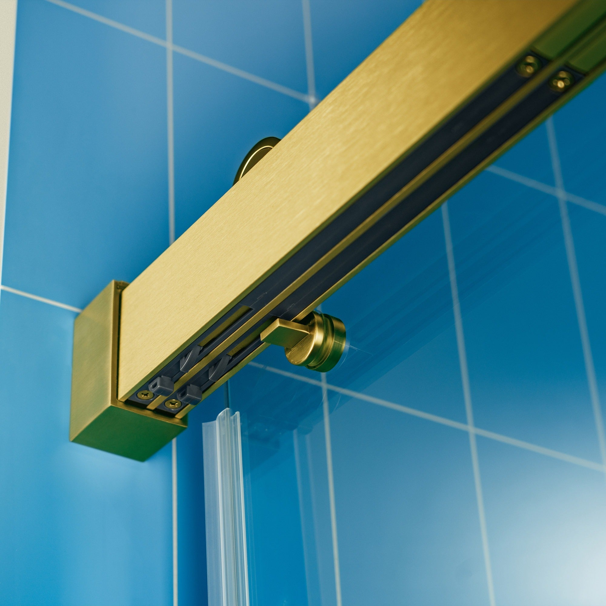 WOODBRIDGE Frameless Double Sliding Shower Door with Soft Close System, 57.5-60" Width x 80"Height with 3/8"(10mm) Clear Tempered Glass,REFT-6080