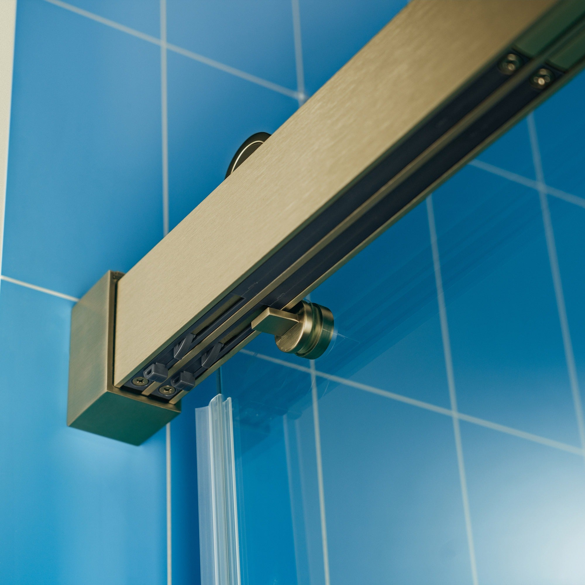 WOODBRIDGE Frameless Double Sliding Shower Door with Soft Close System, 57.5-60" Width x 80"Height with 3/8"(10mm) Clear Tempered Glass,REFT-6080