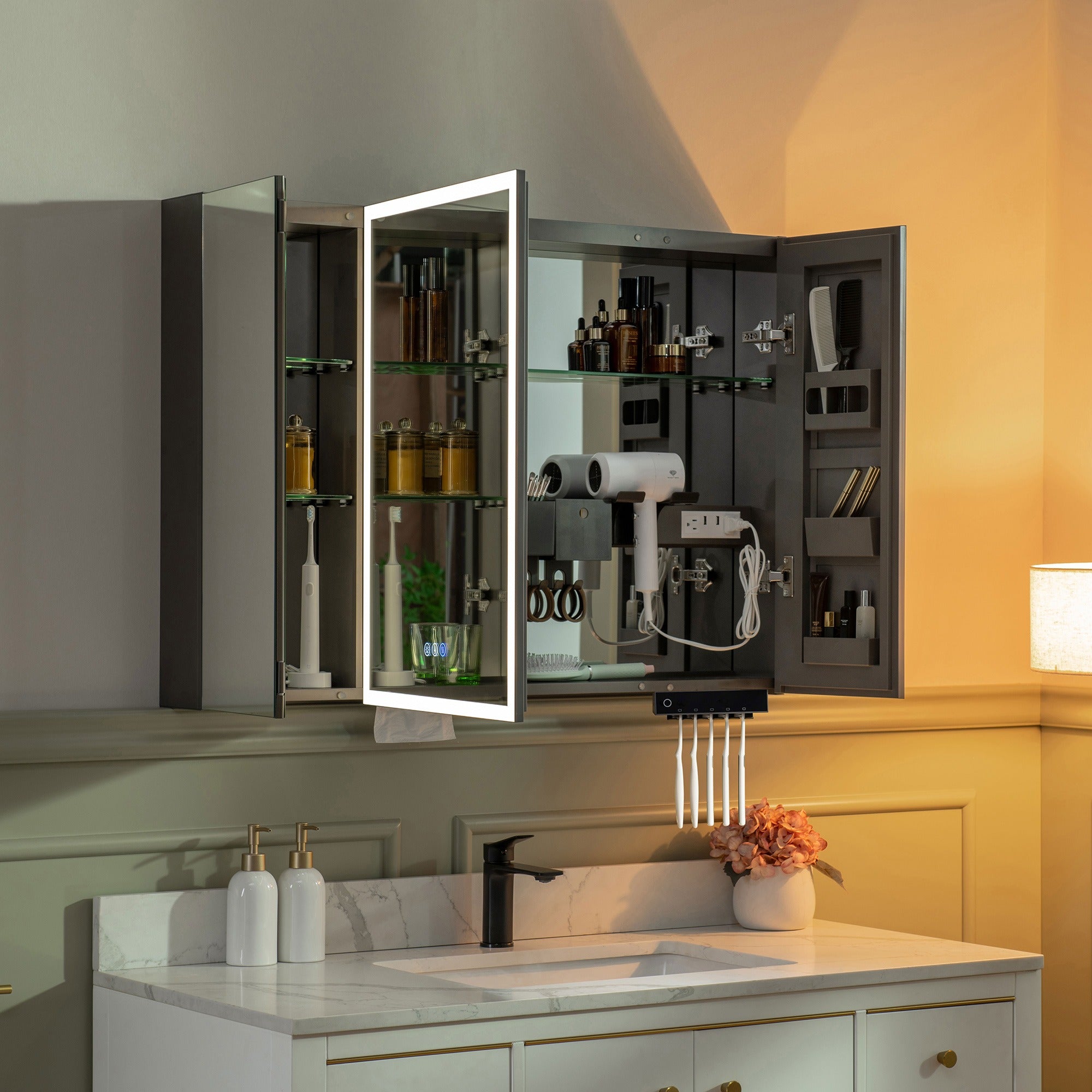 WOODBRIDGE Modern Smart Storage Medicine Cabinet