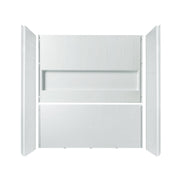 WOODBRIDGE 60" x 32" Four-Piece Direct-to-Stud Alcove Tub Surround Wall Panel Kit in White
