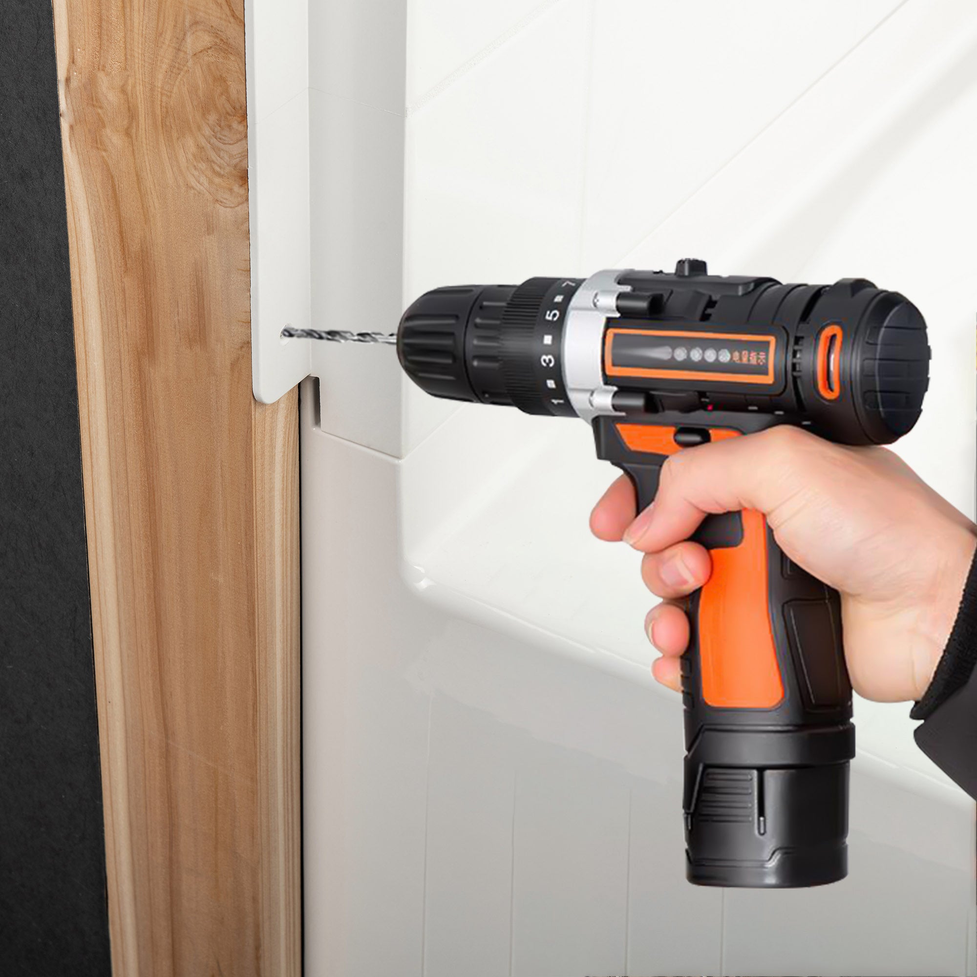 Woodbridge 60” x 32” Alcove Soaking Tub & 4-Piece Surround Combo