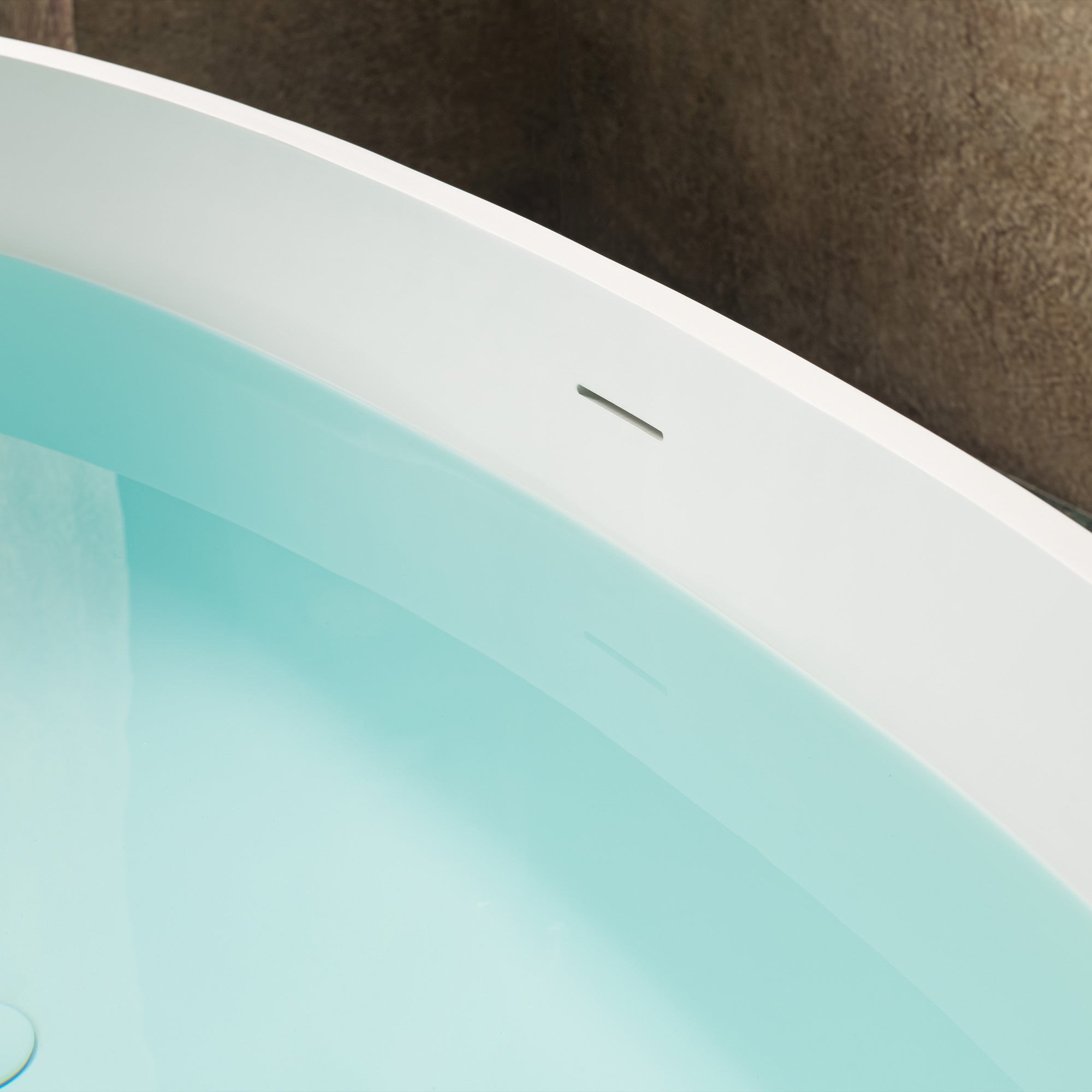 WOODBRIDGE 61" x 30-3/4" Solid Surface Stone Resin Freestanding Bathtub – Matte White (B0044-2.0)