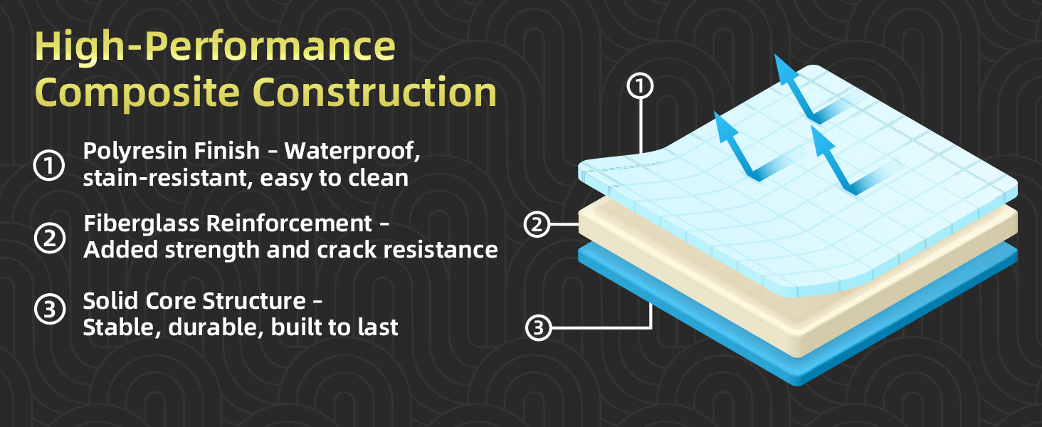 Woodbridge 60” x 32” Alcove Soaking Tub & 4-Piece Surround Combo