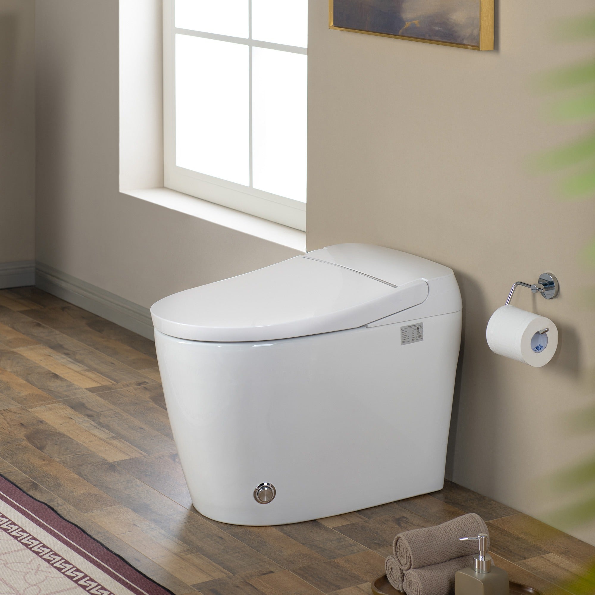 WOODBRIDGE GT075 Smart Toilet with Auto Flush, Foot Sensor & Heated Seat