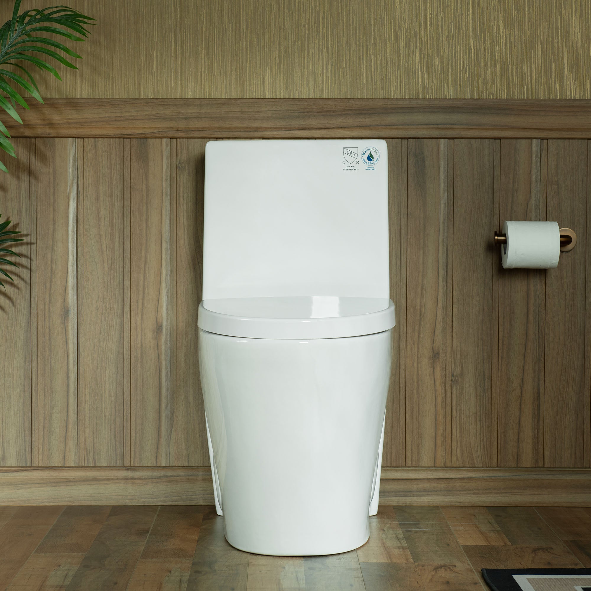 WOODBRIDGE WT001 ADA Round One-Piece Toilet – 1000g MaP Dual Flush