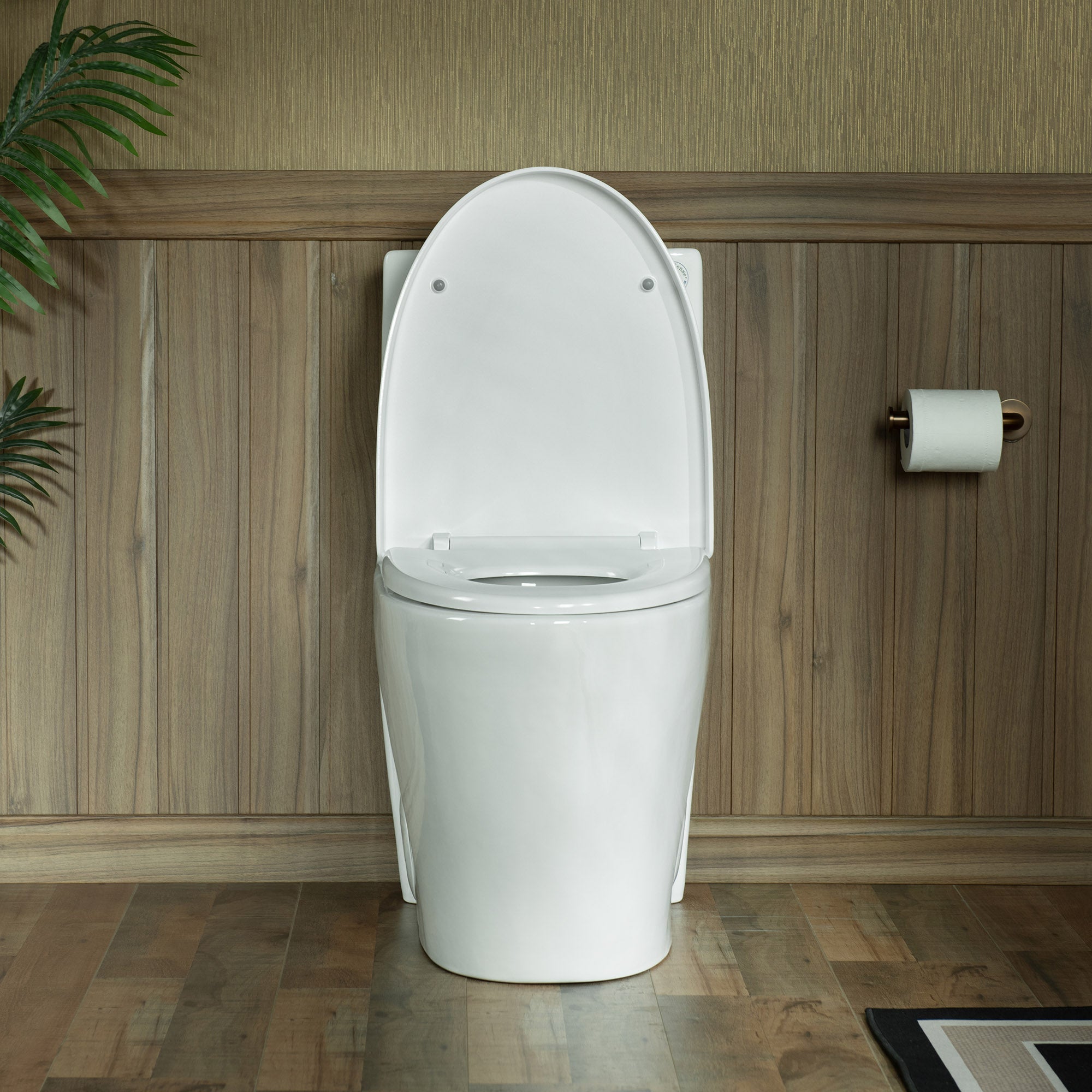 WOODBRIDGE WT001 ADA Round One-Piece Toilet – 1000g MaP Dual Flush