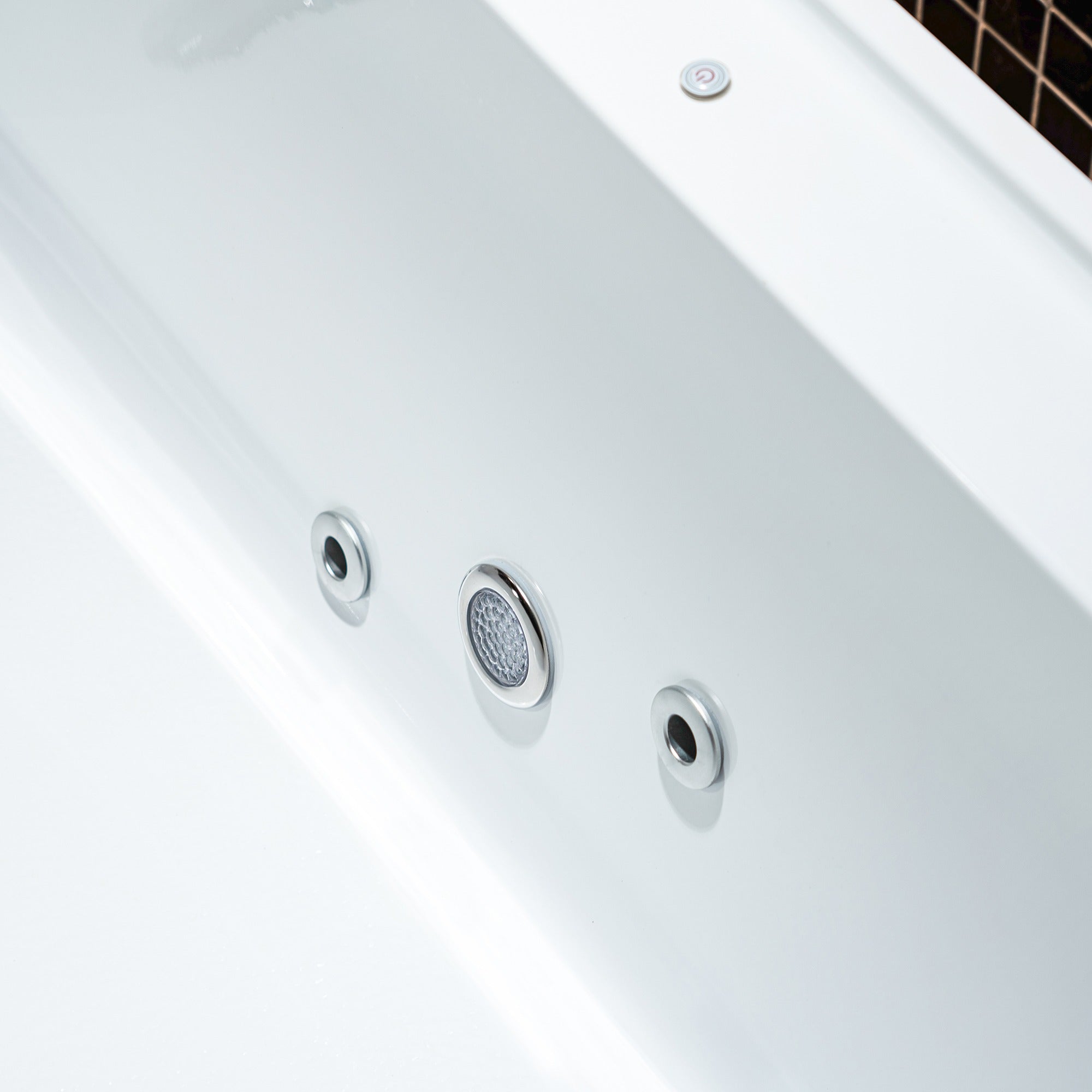 WOODBRIDGE 67" L x 31-1/2" W Freestanding Acrylic Cold Plunge Ice Tub, AIC6710+WWI6000