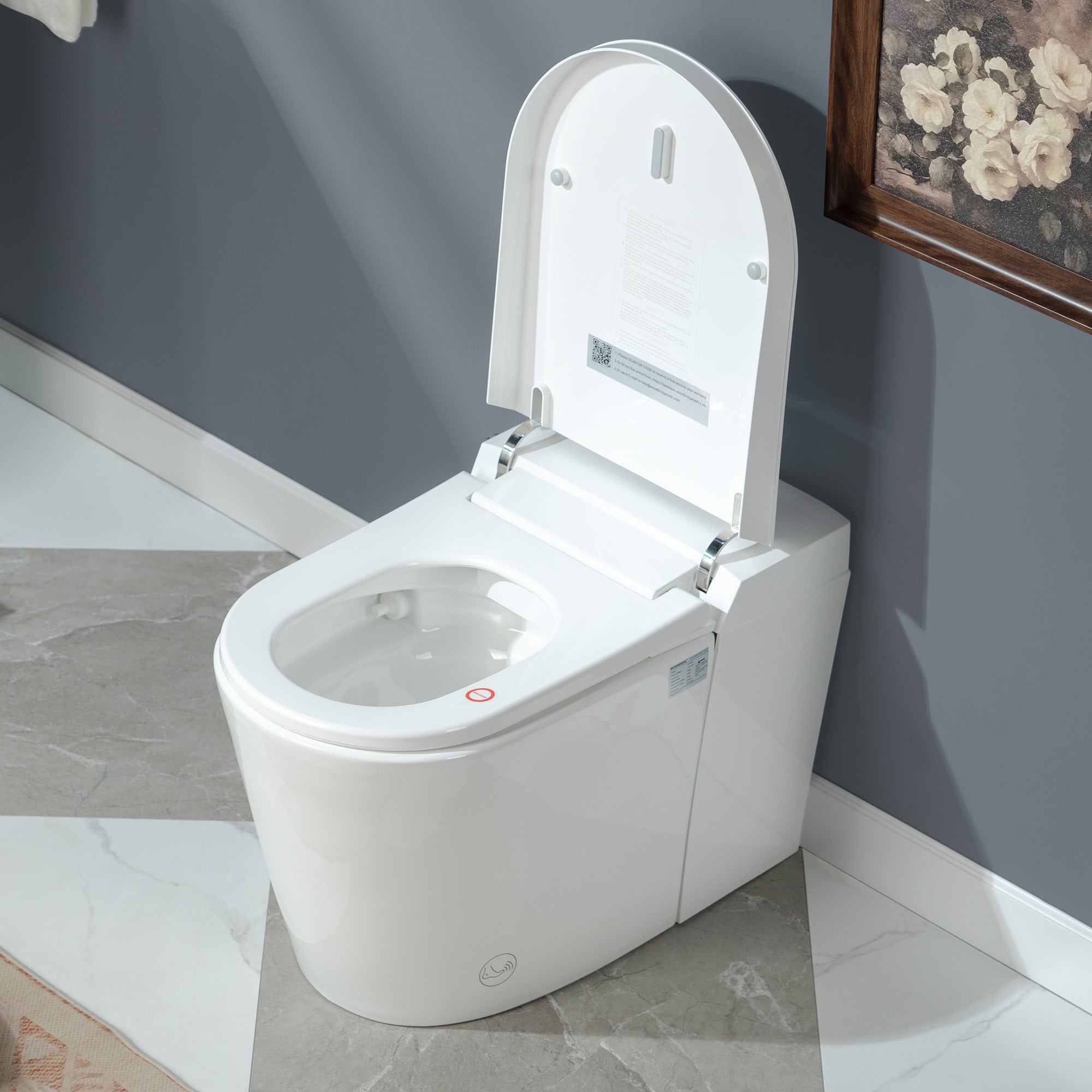 WOODBRIDGE CHT002 Smart Toilet with Auto Open/Close, Foot Sensor & Heated Seat