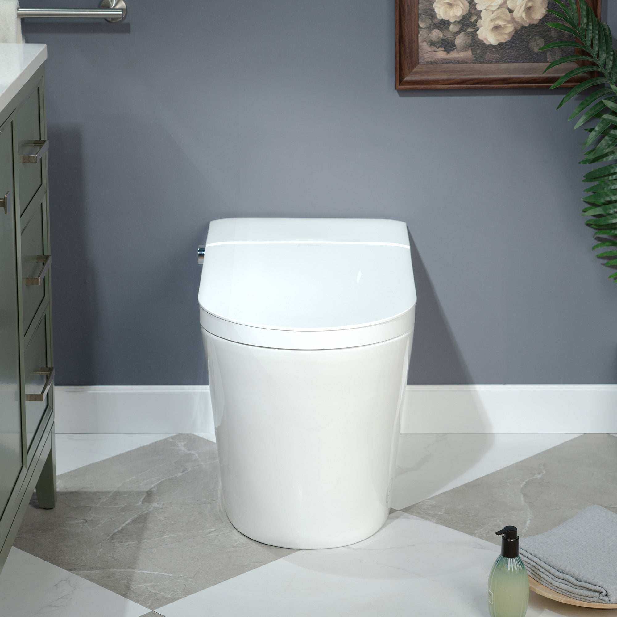 WOODBRIDGE CHT002 Smart Toilet with Auto Open/Close, Foot Sensor & Heated Seat