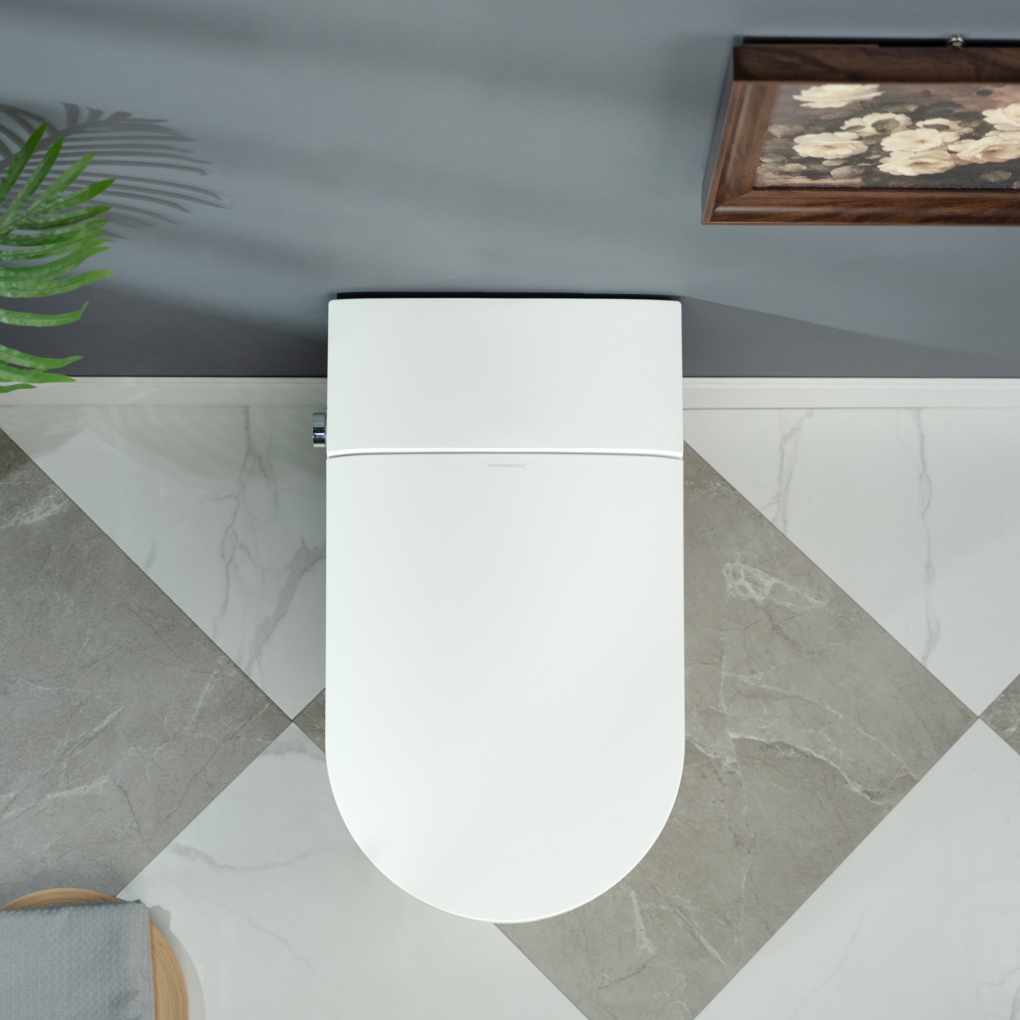 WOODBRIDGE CHT002 Smart Toilet with Auto Open/Close, Foot Sensor & Heated Seat