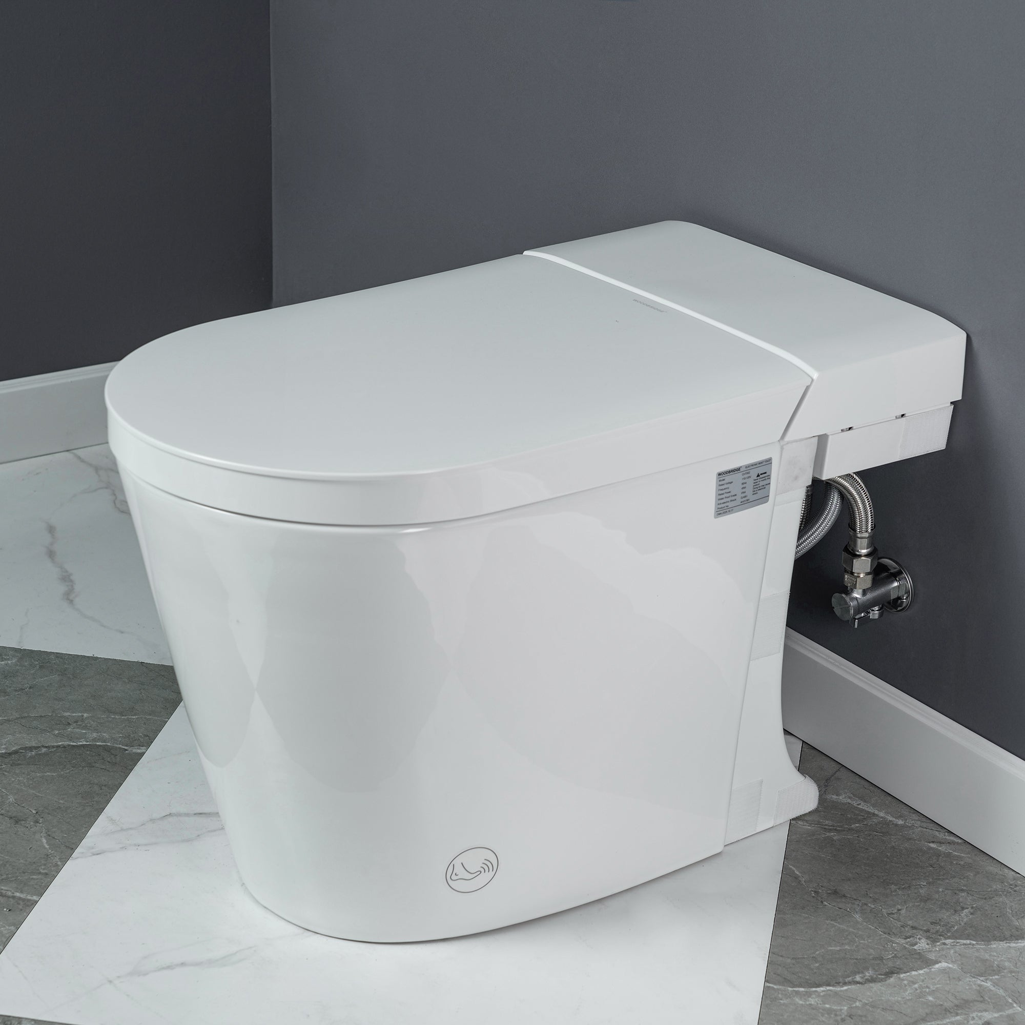 WOODBRIDGE CHT002 Smart Toilet with Auto Open/Close, Foot Sensor & Heated Seat