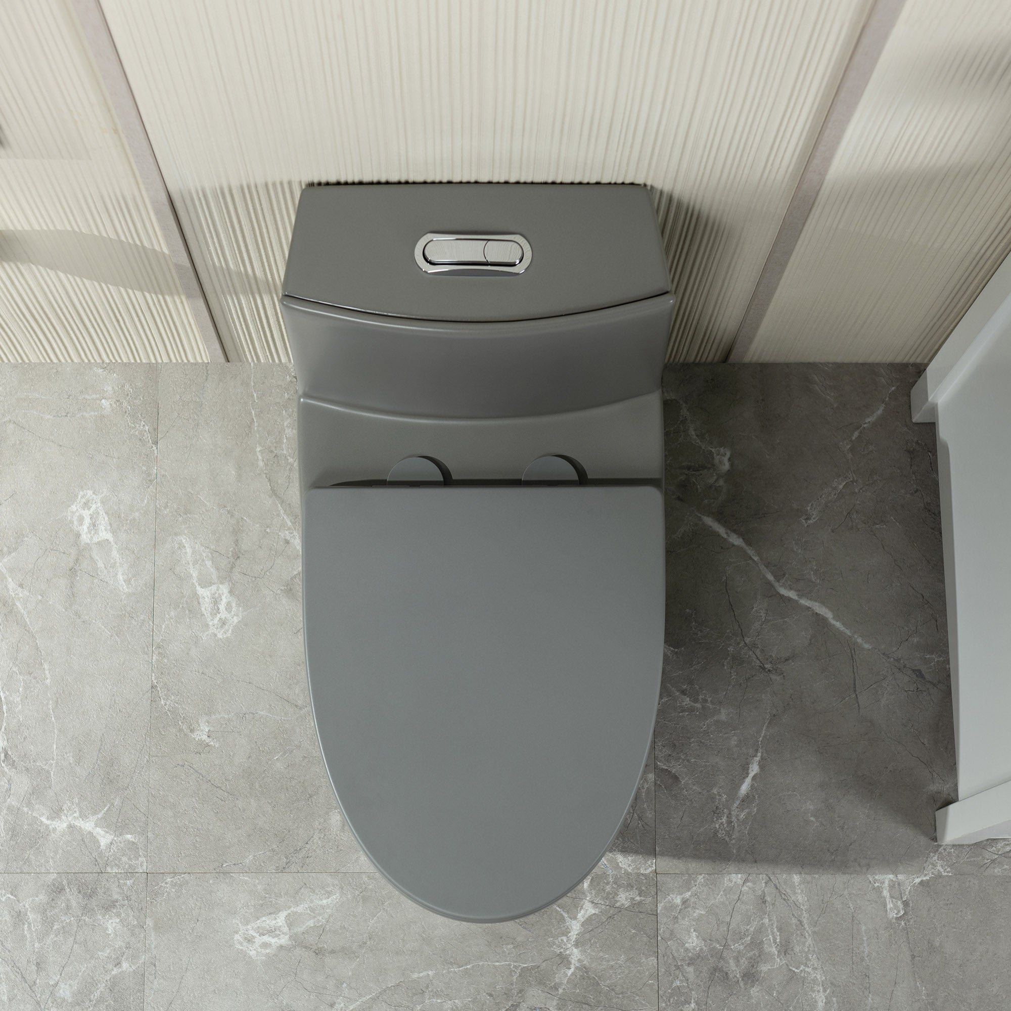 WOODBRIDGE WT003 Light Gray One-Piece Toilet – ADA Chair Height & 1000g MaP Flush