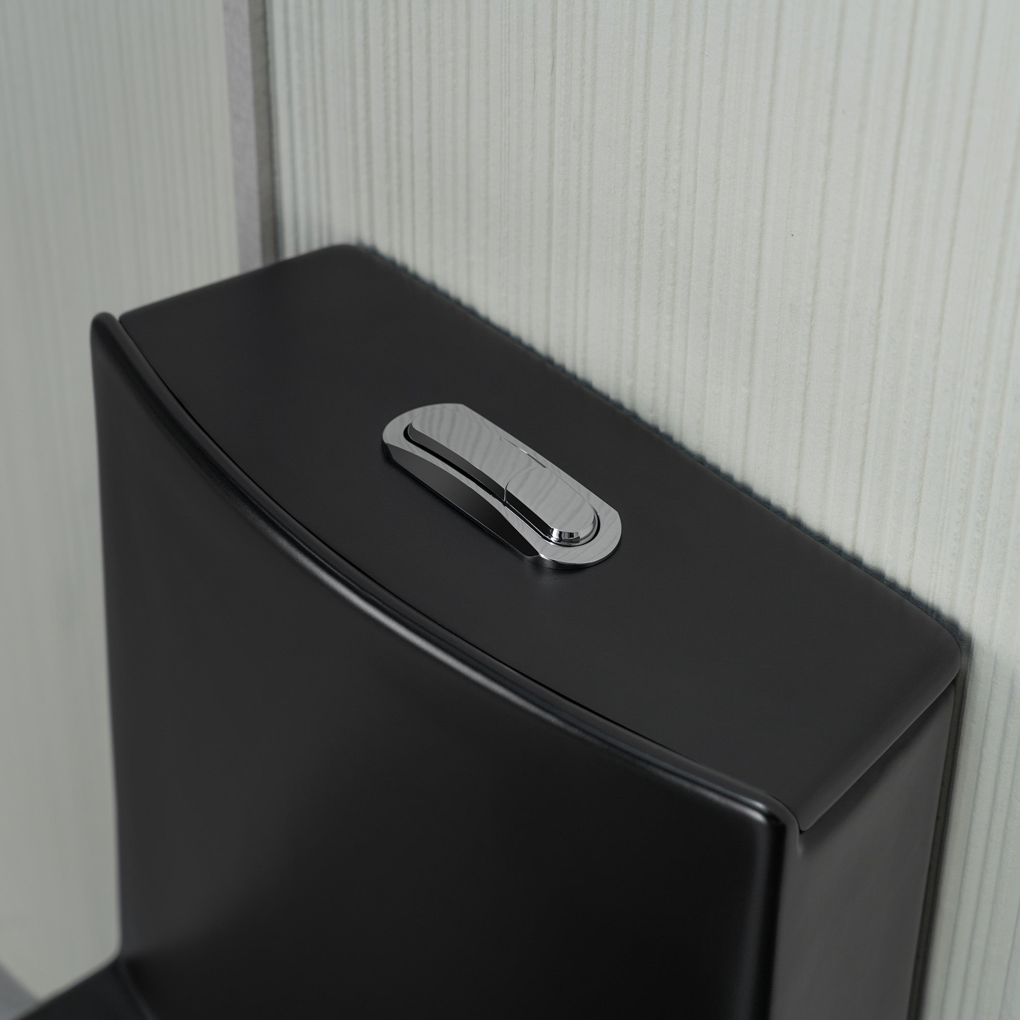 WOODBRIDGE WT002 Matte Black One-Piece ADA Chair Height Toilet – 1000g MaP, Dual Flush, Soft-Close Seat