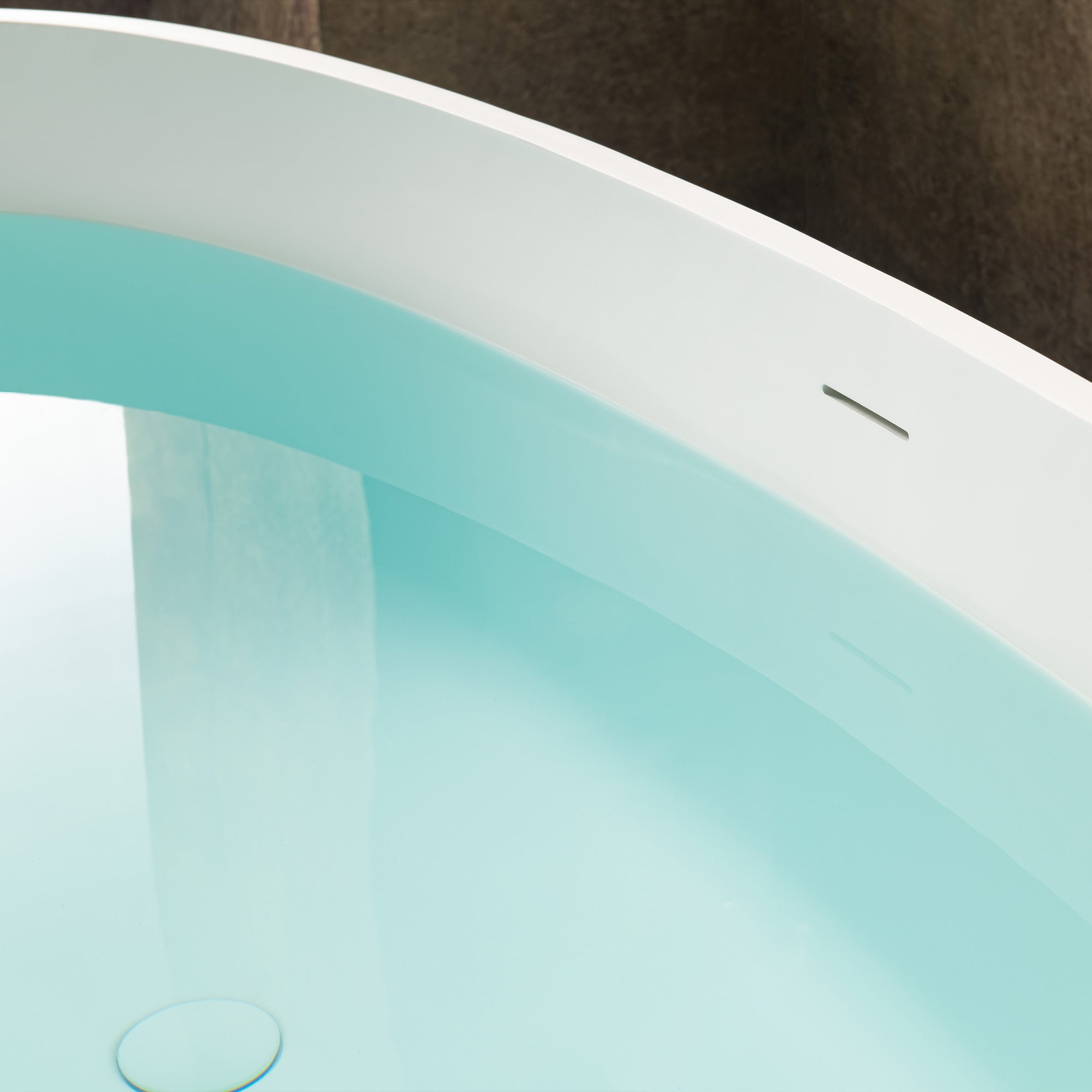 WOODBRIDGE 71"L x 31-1/2" W Luxury Contemporary Solid Surface Stone Resin Freestanding Bathtub in Matte White, MST0805