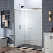 WOODBRIDGE Double Sliding Shower Door 44-48" Width x 72"Height with 1/4"(6mm) Clear Tempered Glass