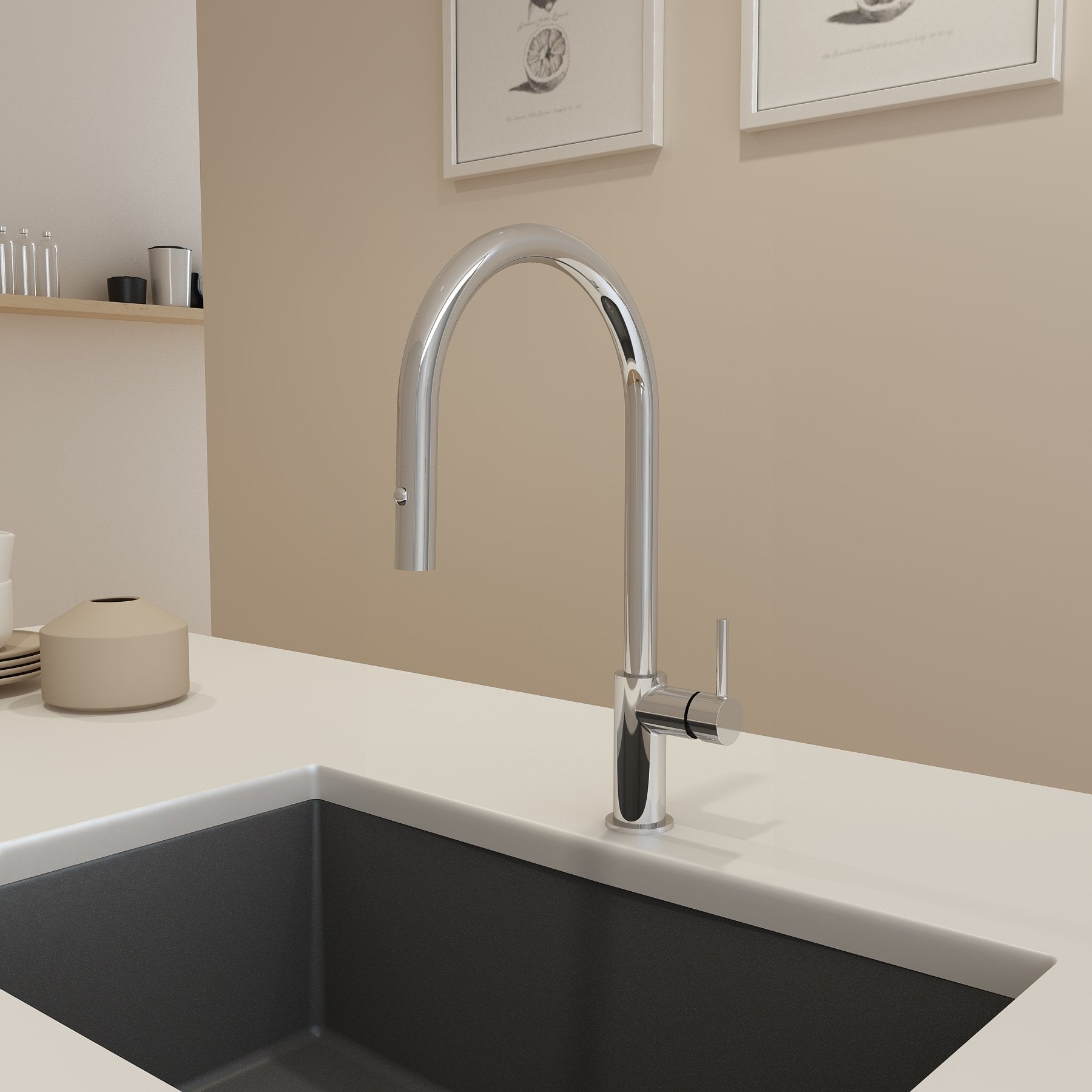 Baveno Duo Pull-Down Kitchen Faucet 2028 0001