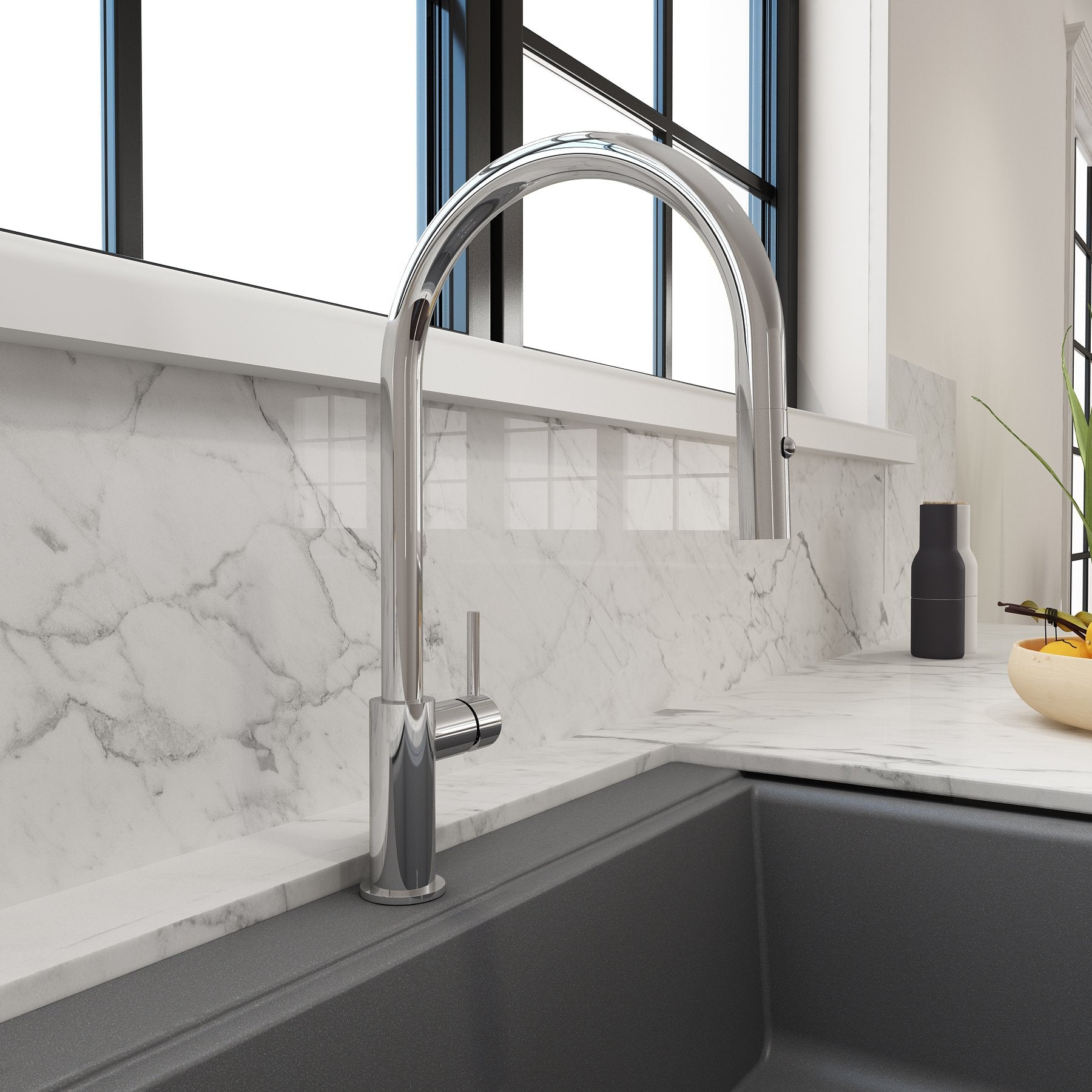 Baveno Duo Pull-Down Kitchen Faucet 2028 0001