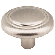Hardware Resources 1-1/4" Diameter Satin Nickel Button Vienna Cabinet Mushroom Knob